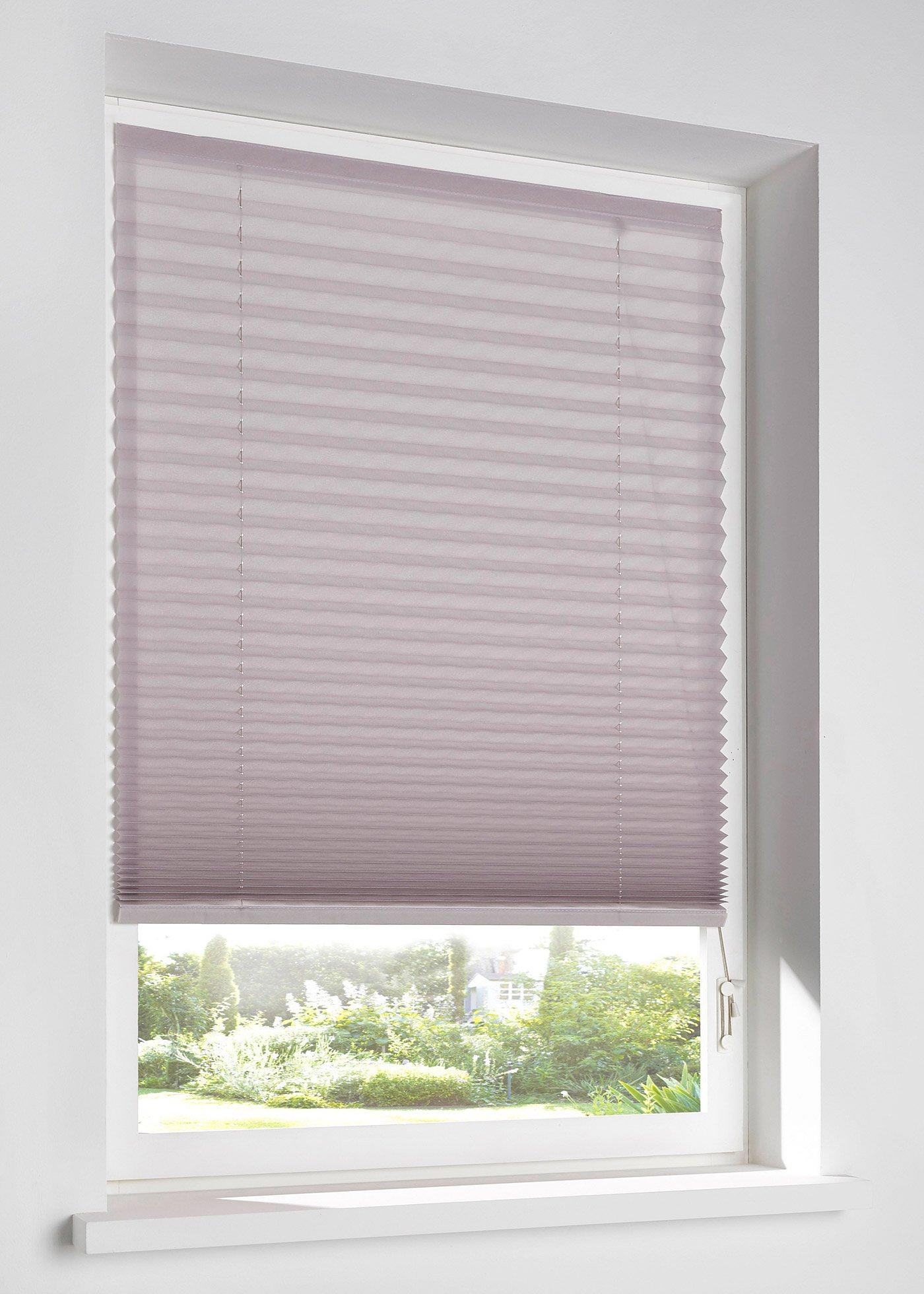 Tenda plissettata semioscurante con velcro adesivo