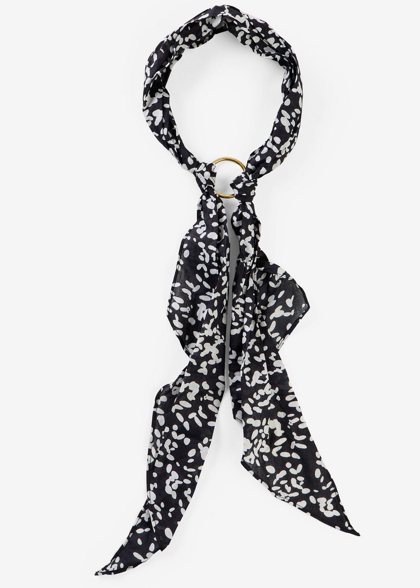 Foulard con dettaglio ad anello