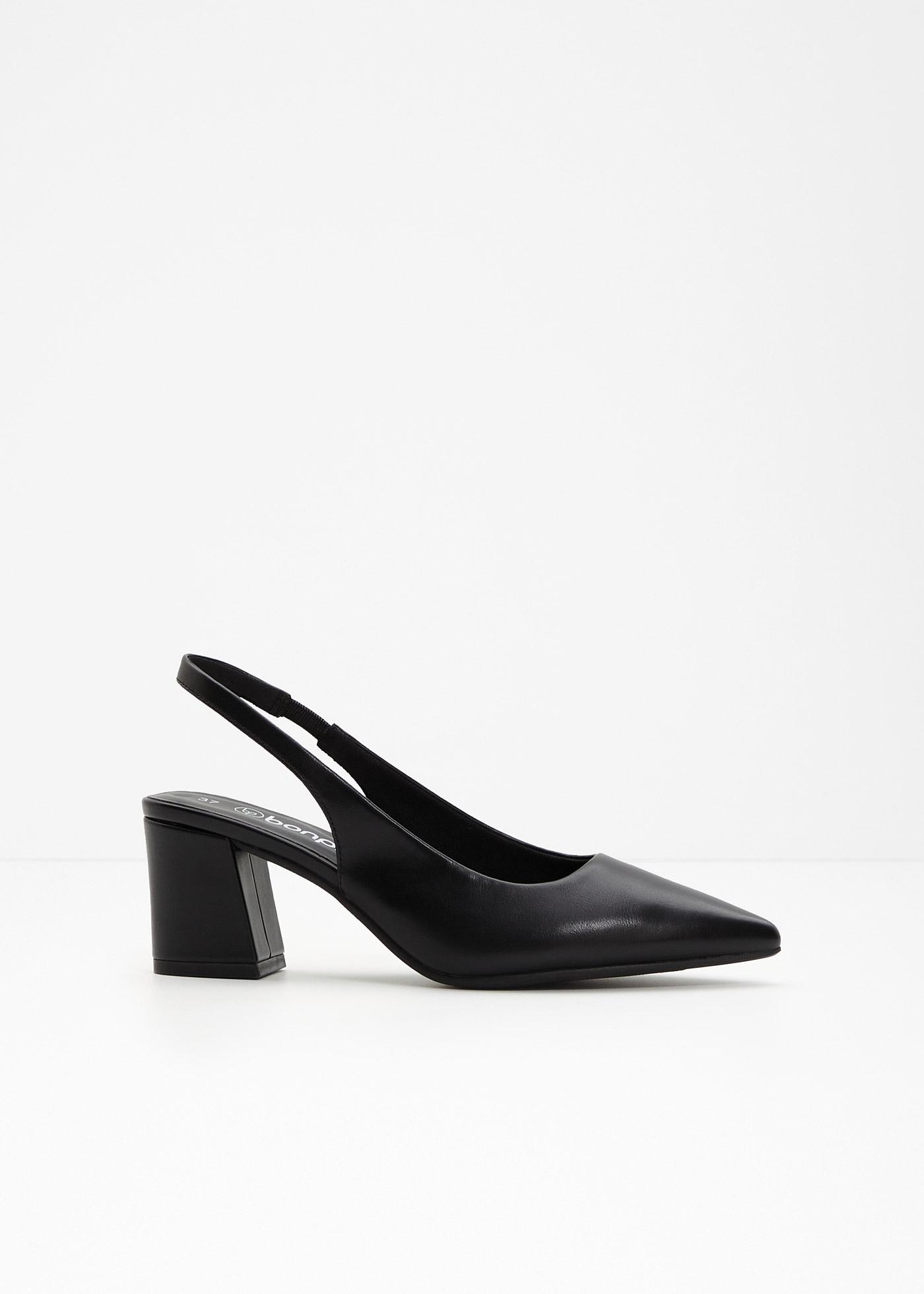 Décolleté slingback con tacco a blocco