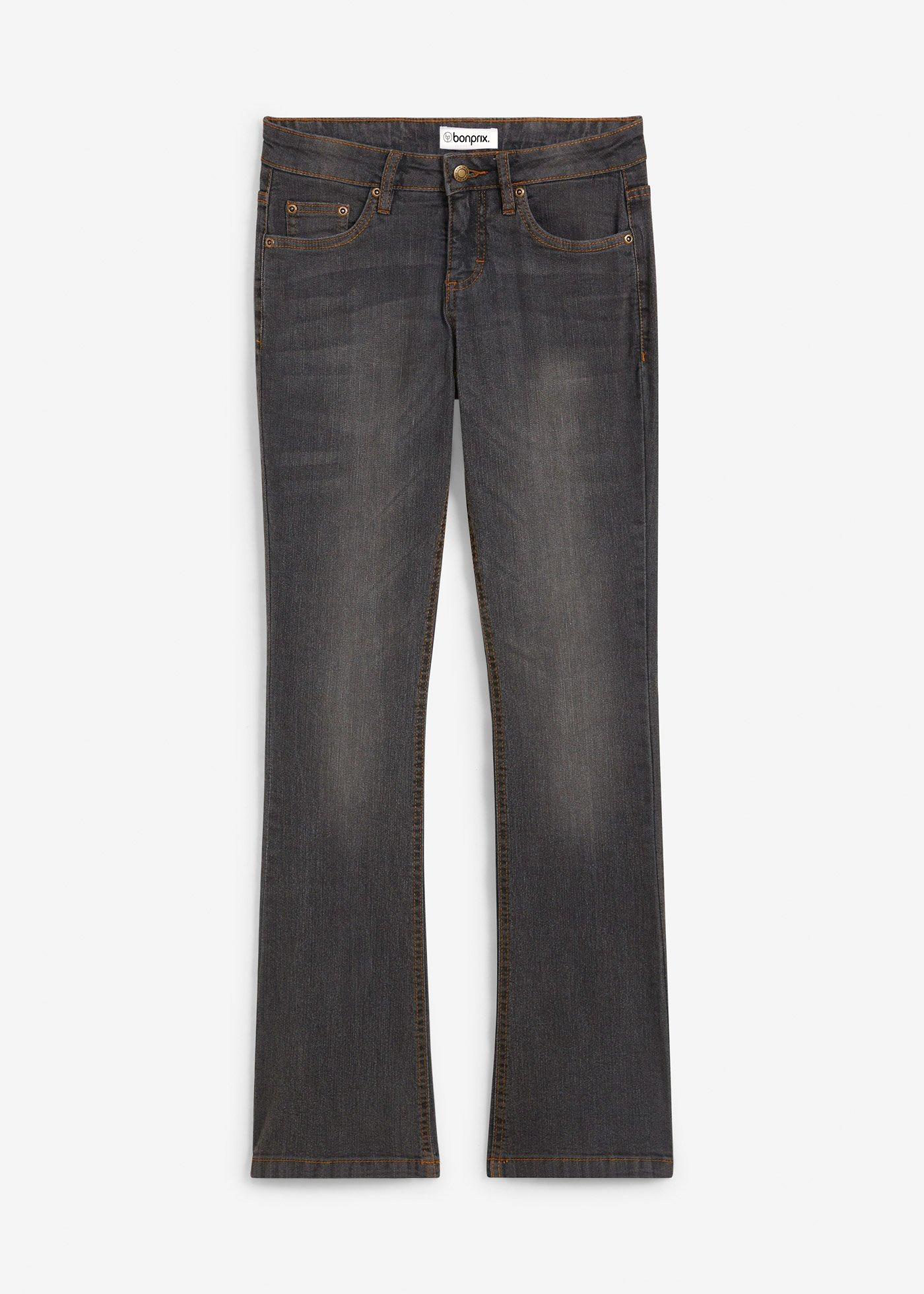 Jeans bootcut elasticizzati, vita media
