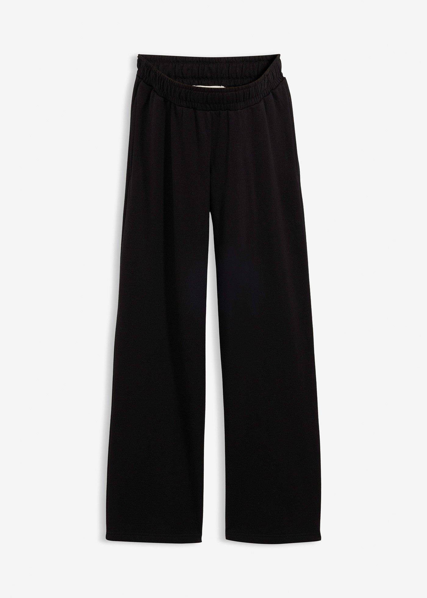 Pantaloni prémaman in felpa 2 in 1 regolabili in vita