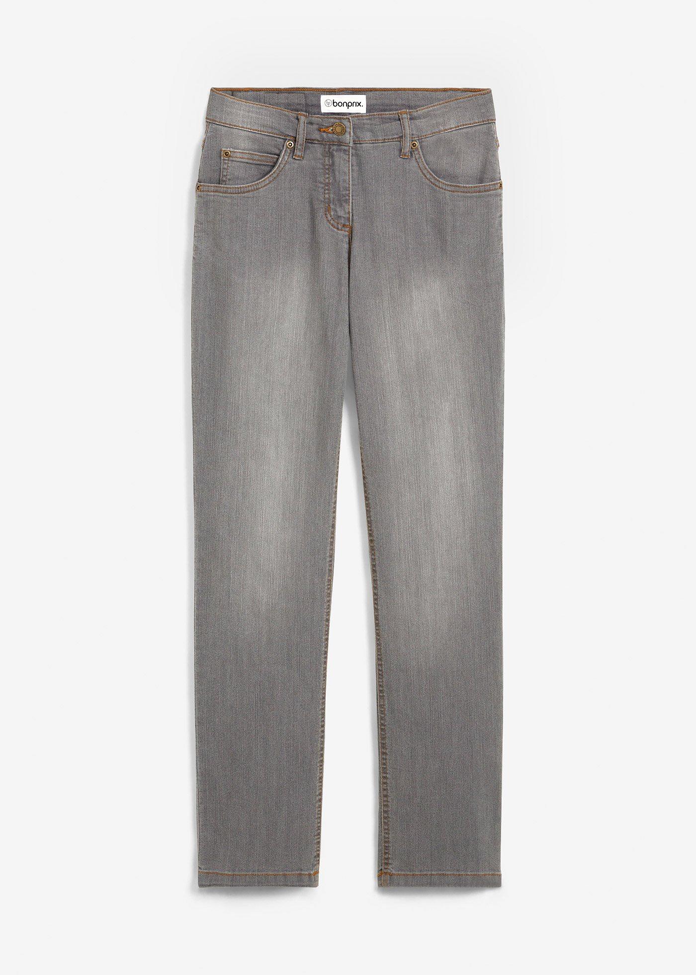 Jeans elasticizzati straight, vita media