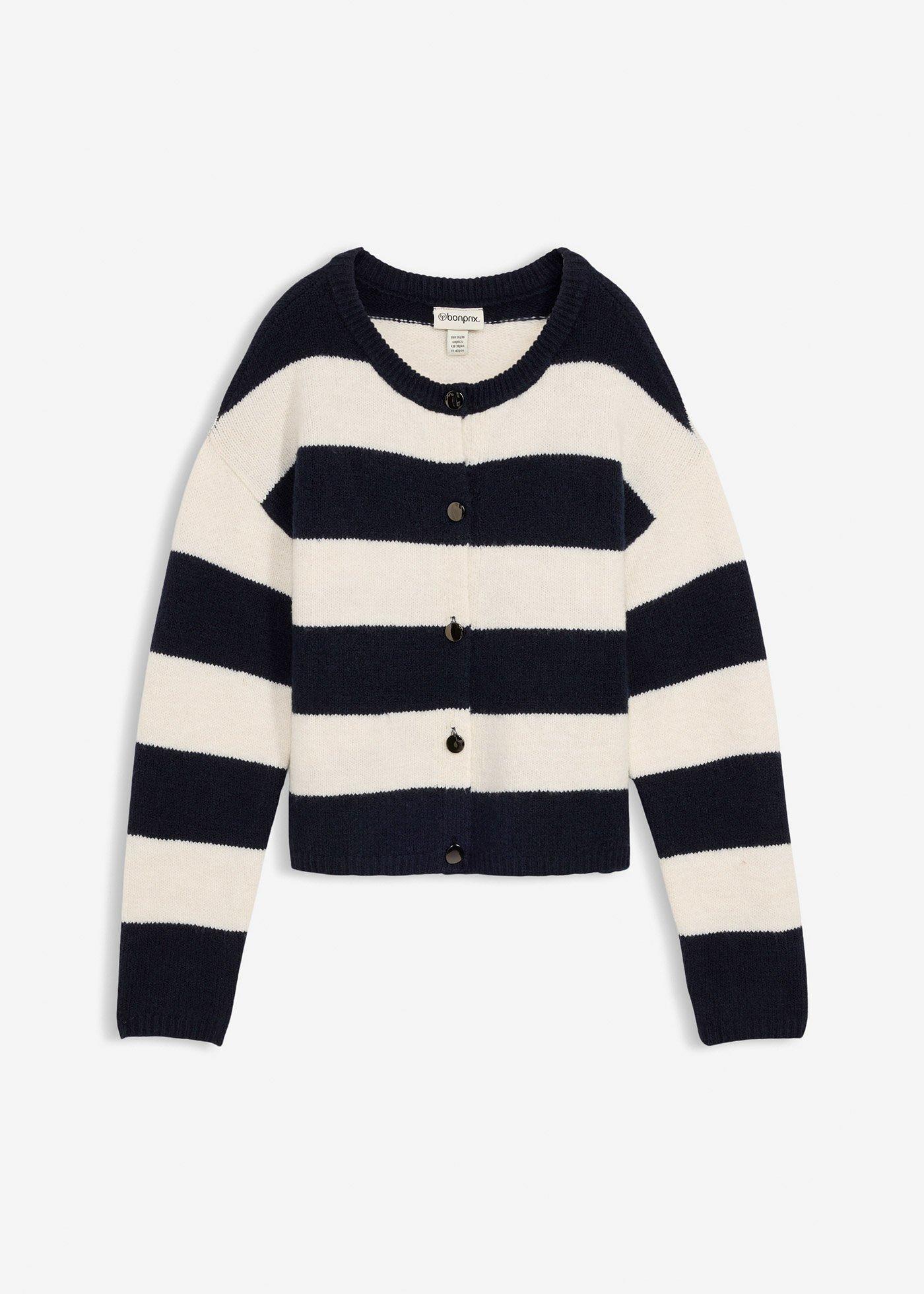 Cardigan corto in filato fine