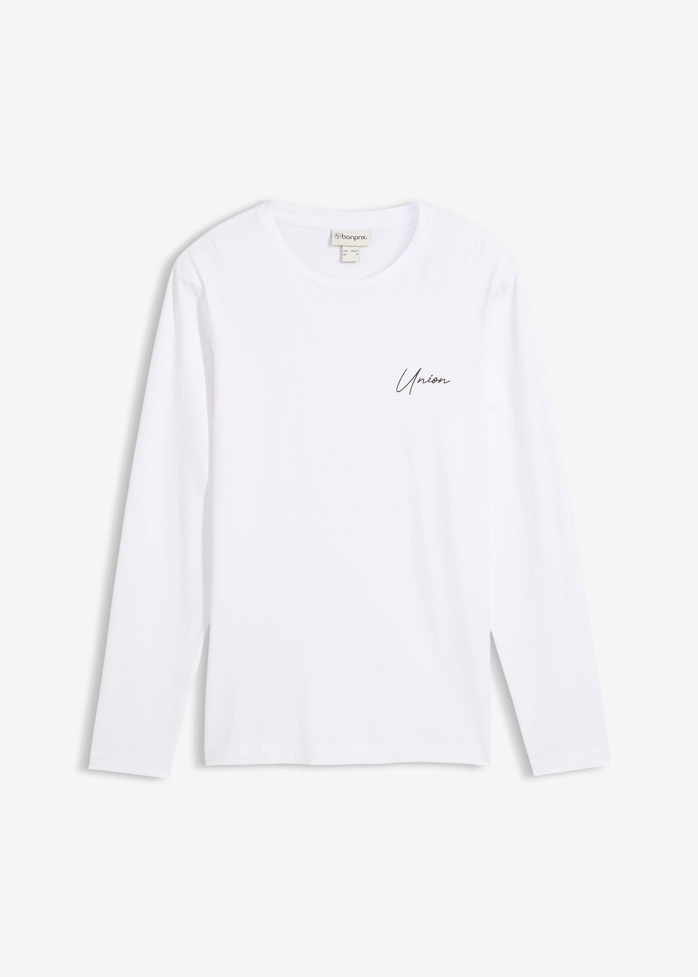 Maglia a maniche lunghe in cotone biologico, slim fit