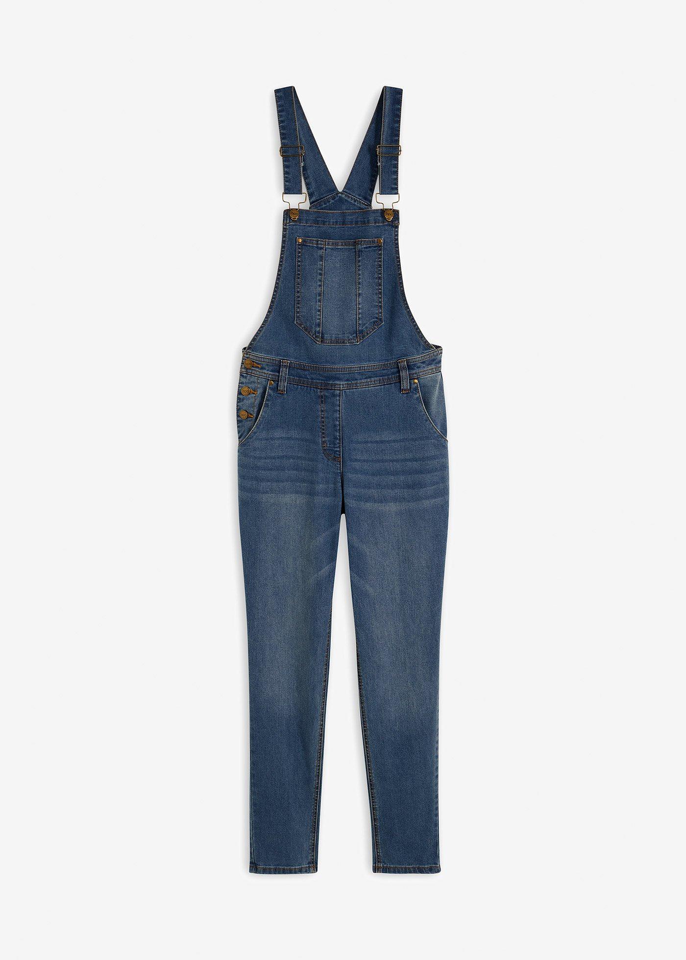 Salopette di jeans boyfriend fit
