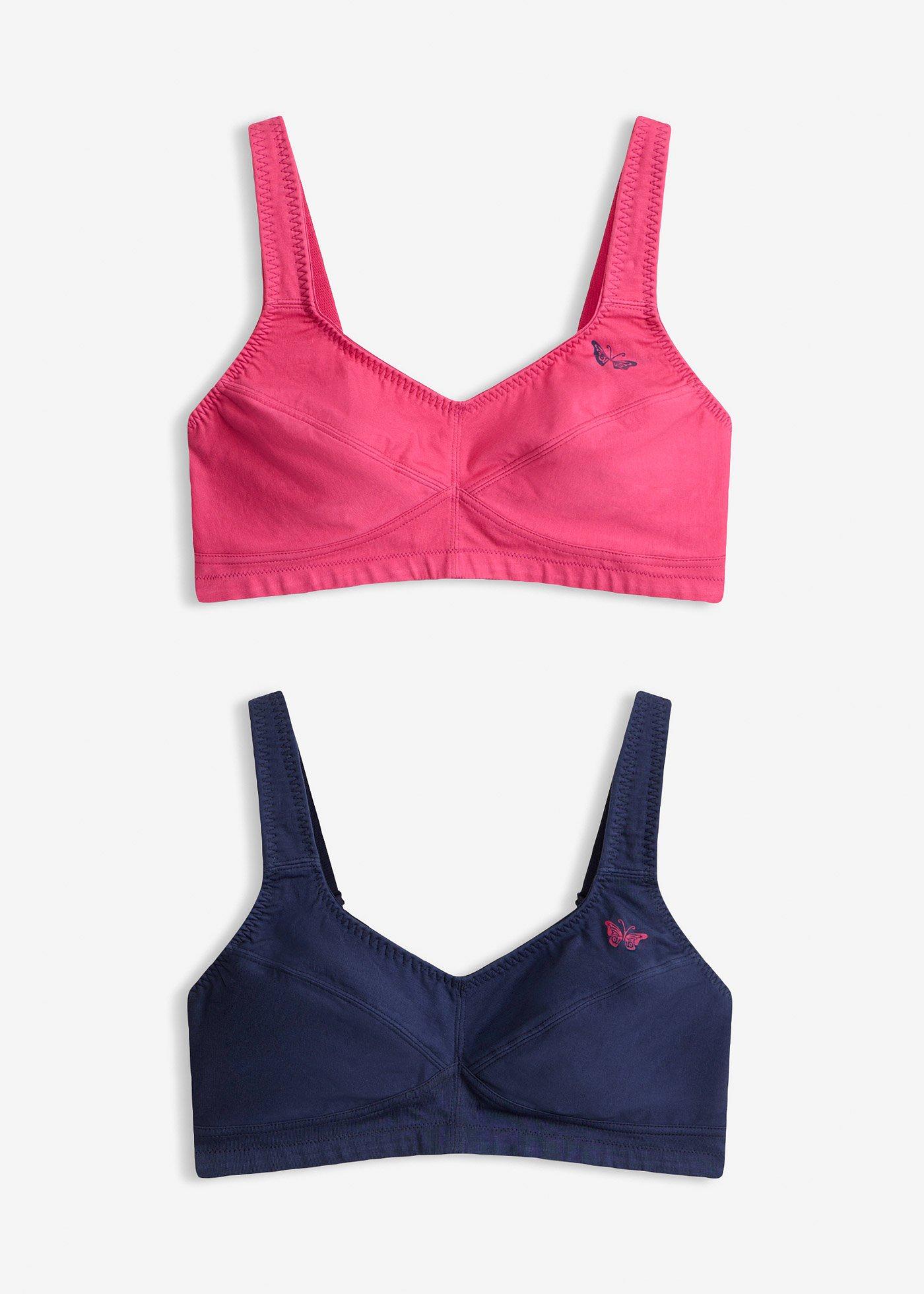 Reggiseno senza ferretto  con cotone biologico (pacco da 2)