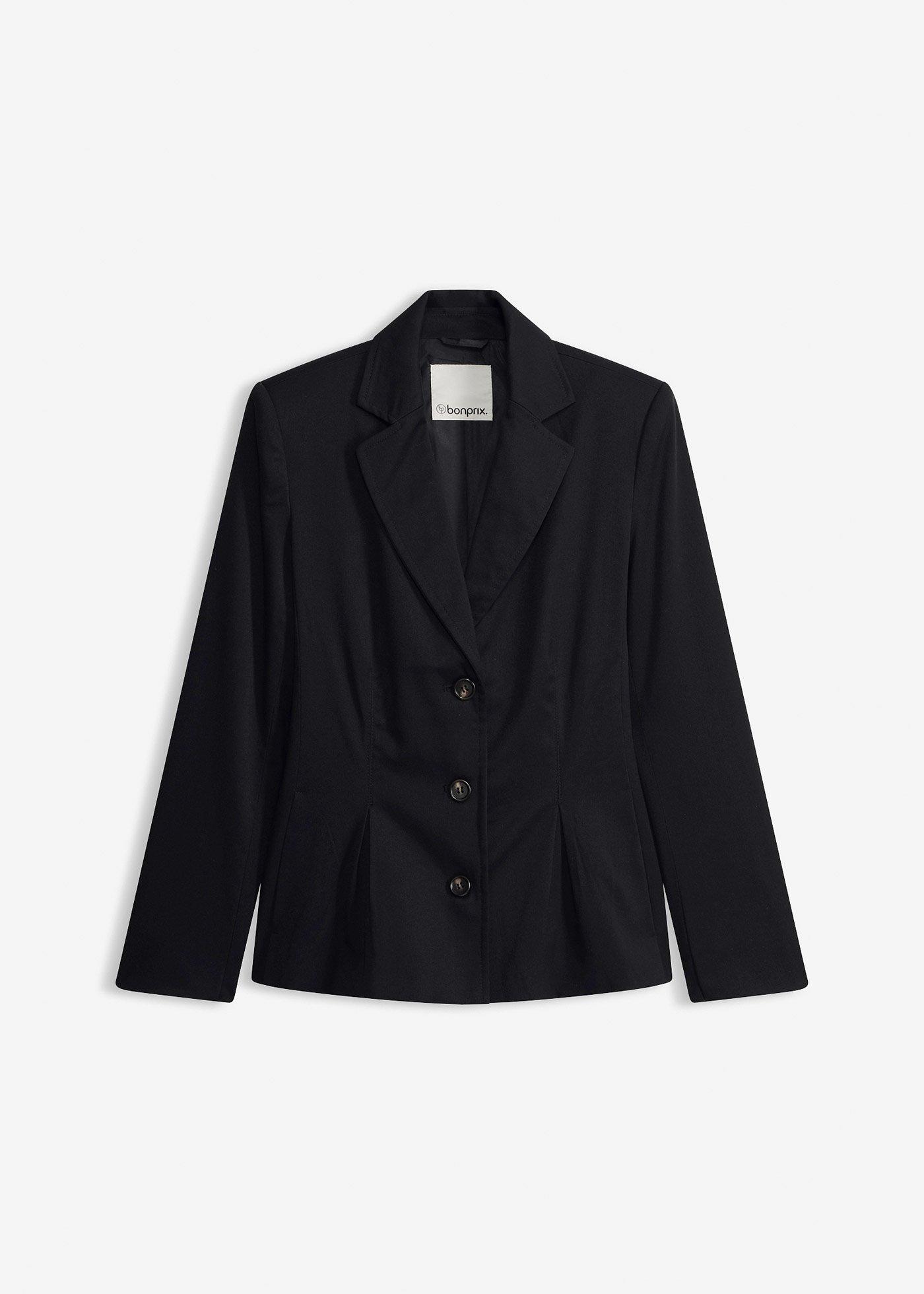 Blazer con pieghe cucite
