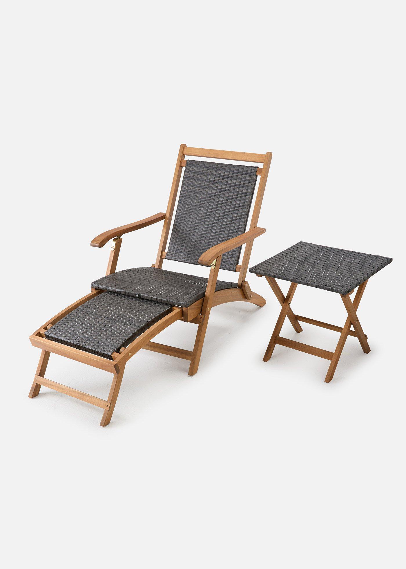 Tavolino e sedia da giardino (set 2 pezzi)