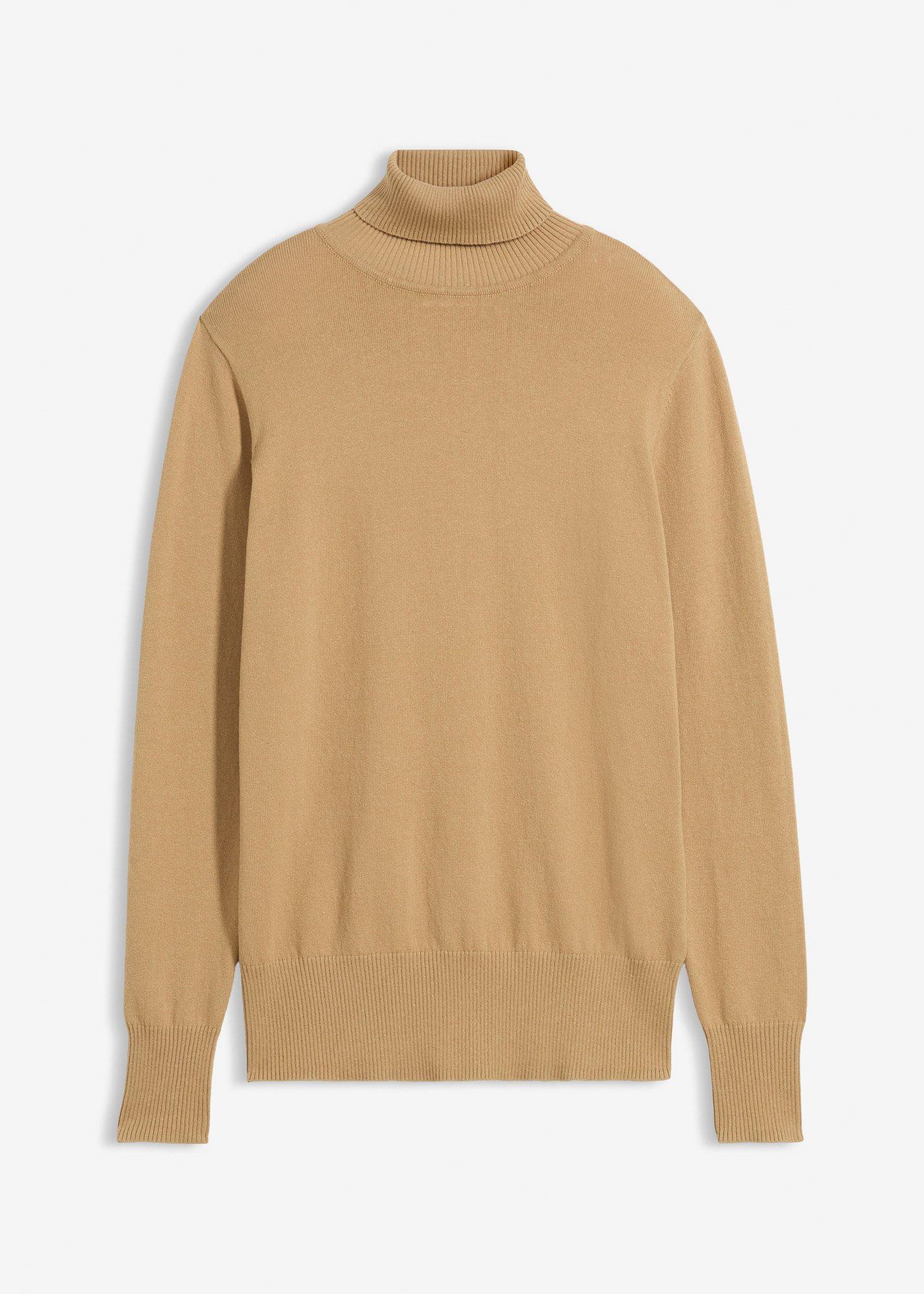 Maglione a collo alto in filato fine