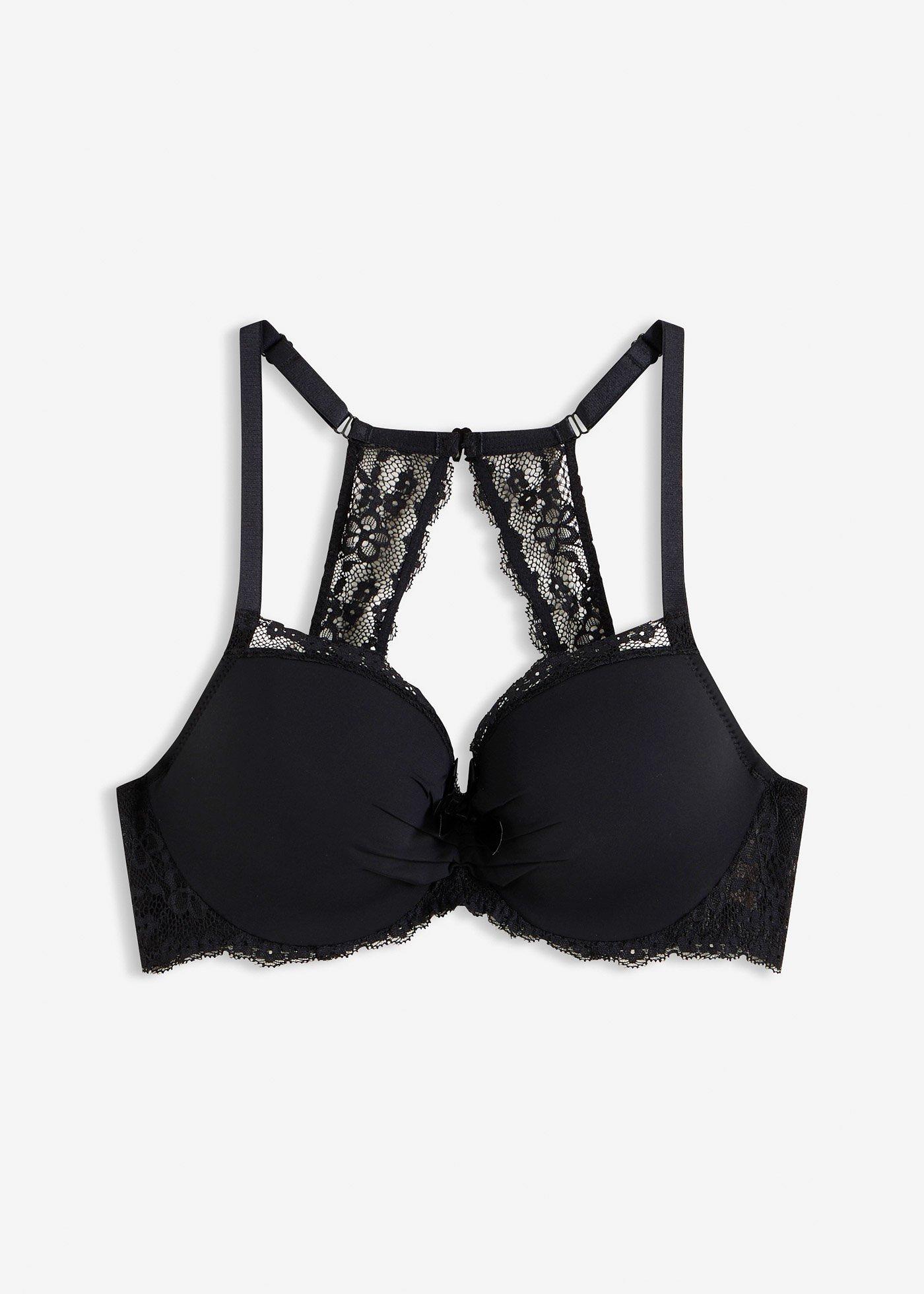 Reggiseno in pizzo con coppe preformate e schiena a vogatore