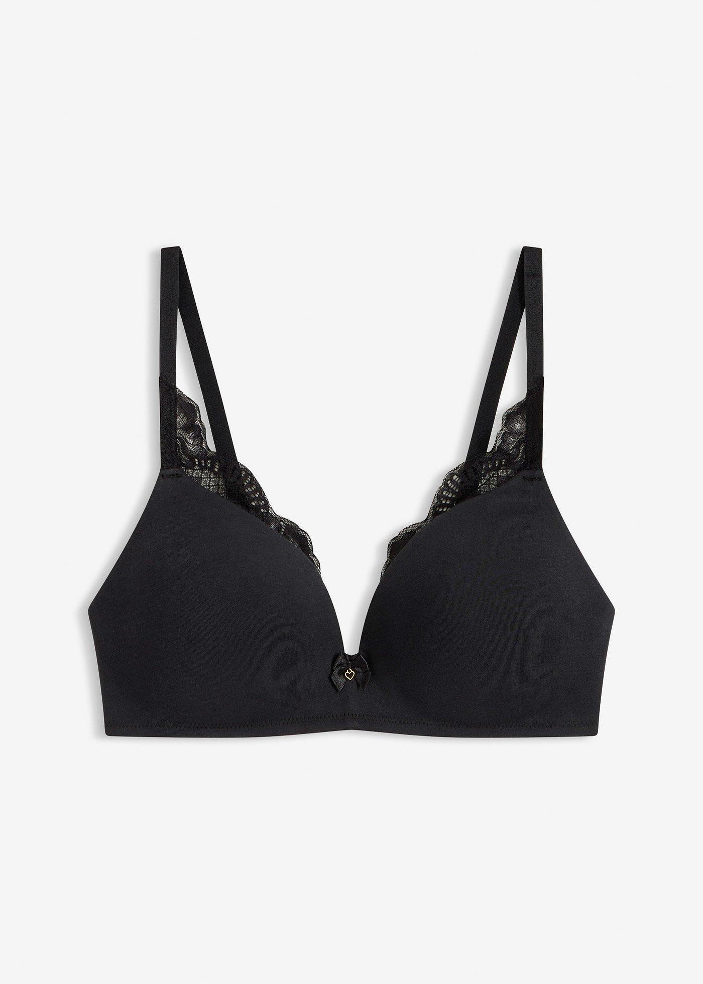 Reggiseno senza ferretto con coppe preformate e cotone