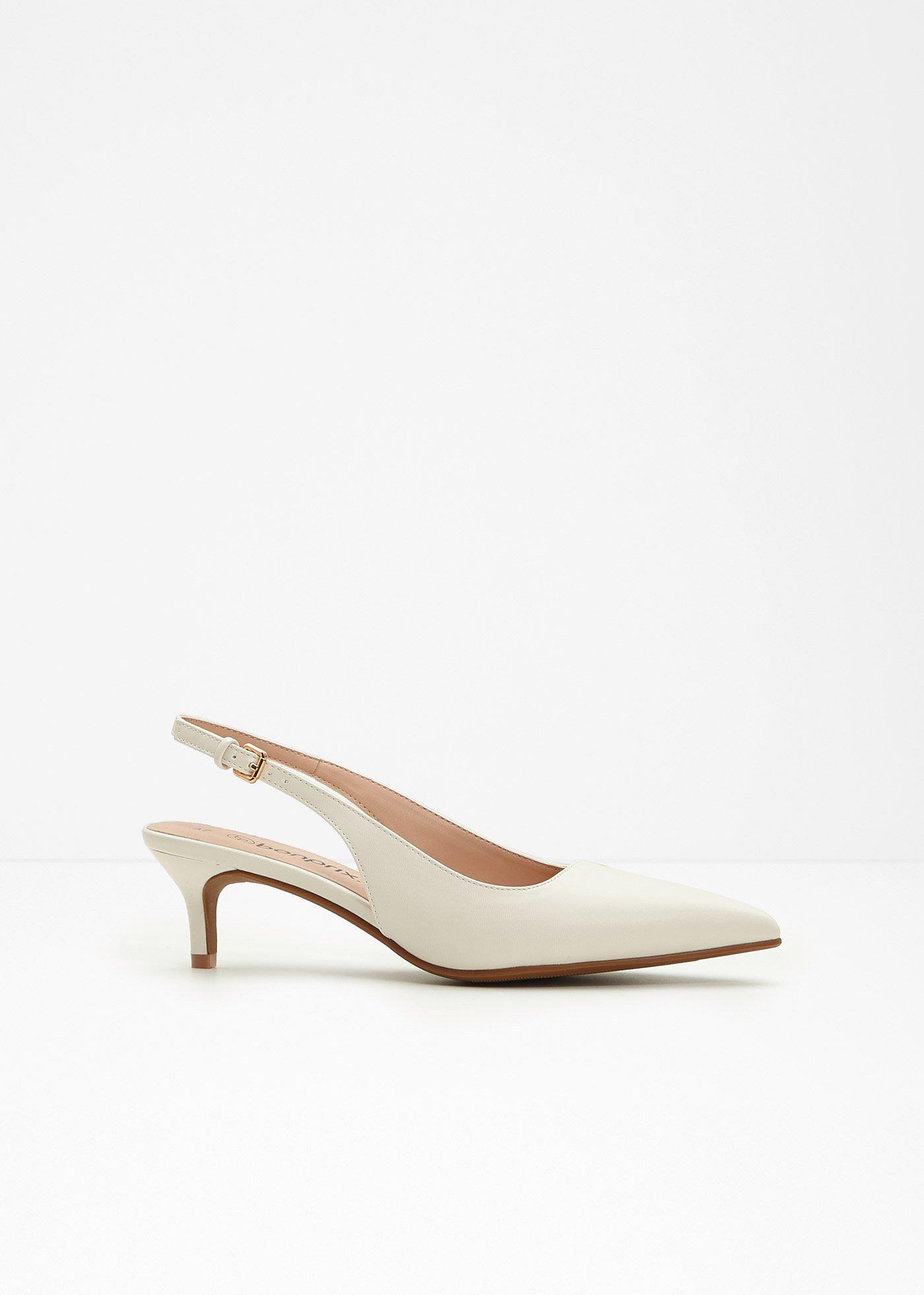 Décolleté slingback con tacco sottile
