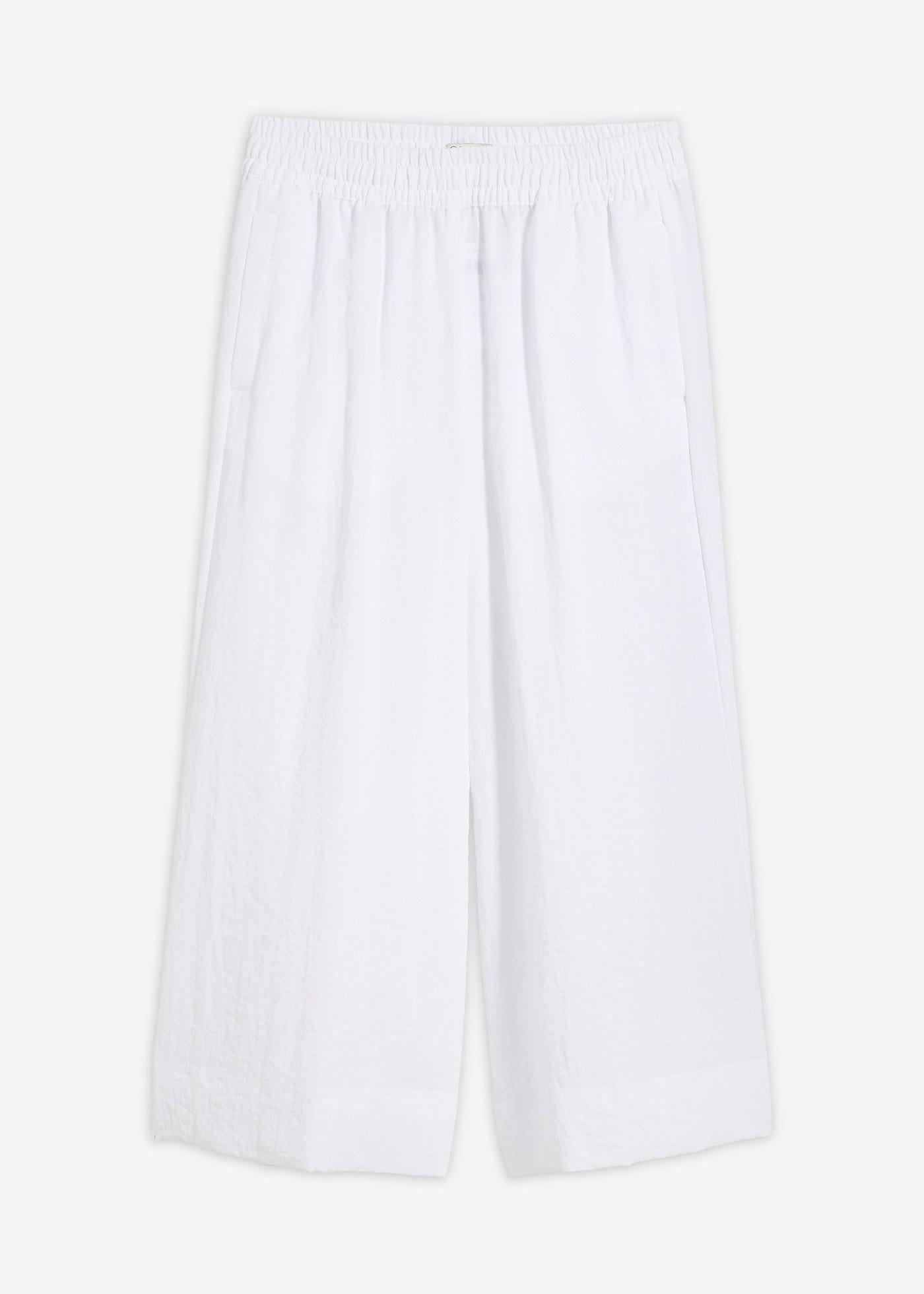 Pantaloni culotte in misto viscosa morbido