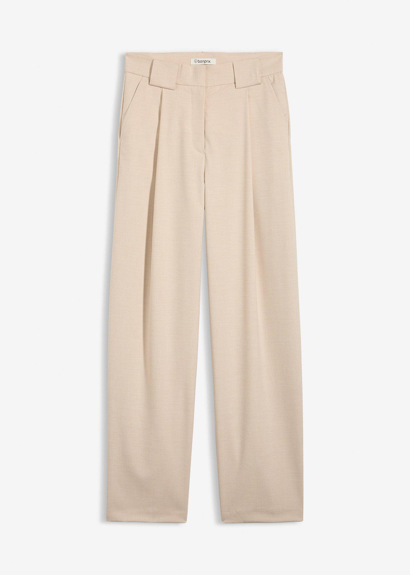 Pantaloni barrel a vita alta