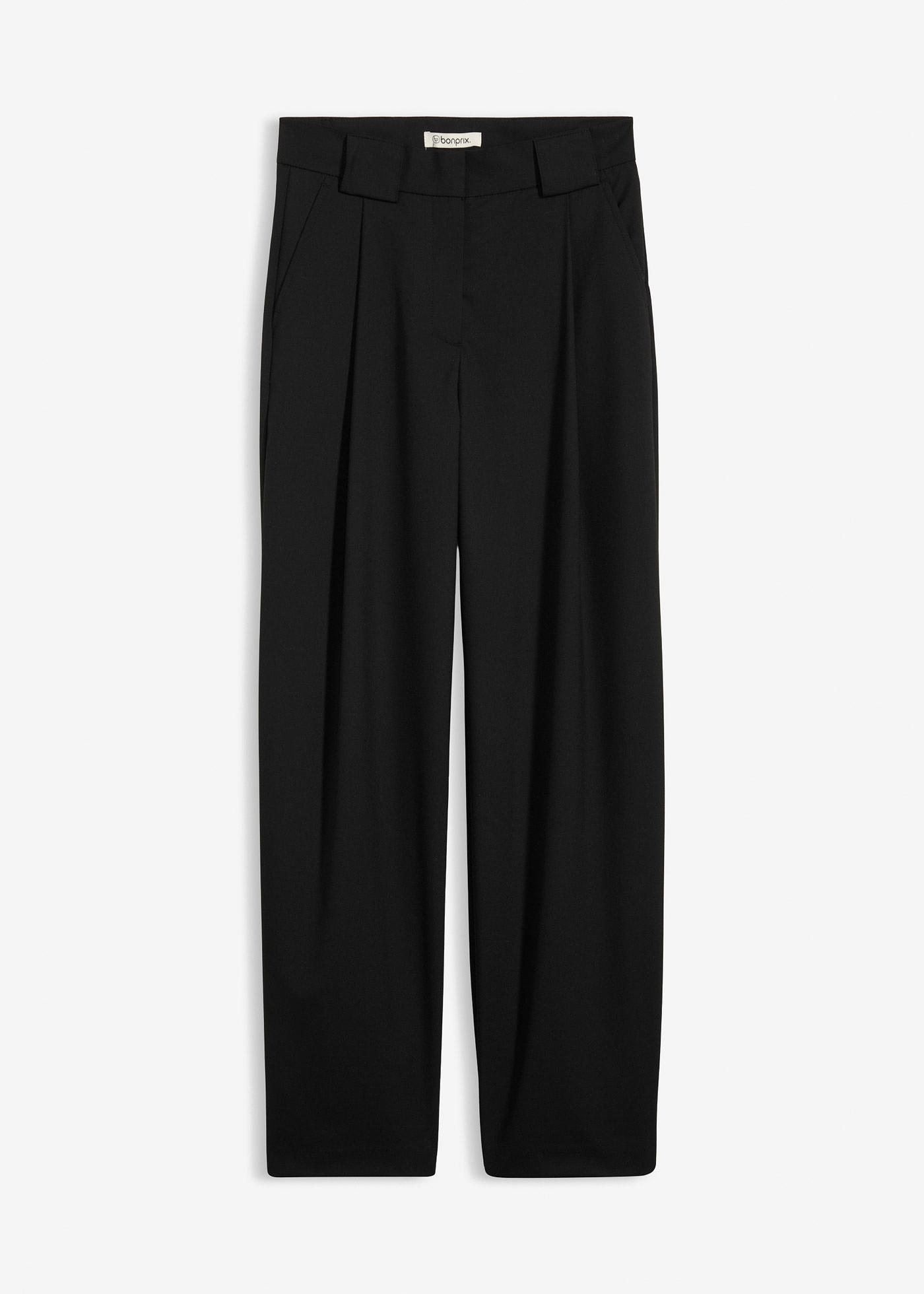 Pantaloni barrel a vita alta