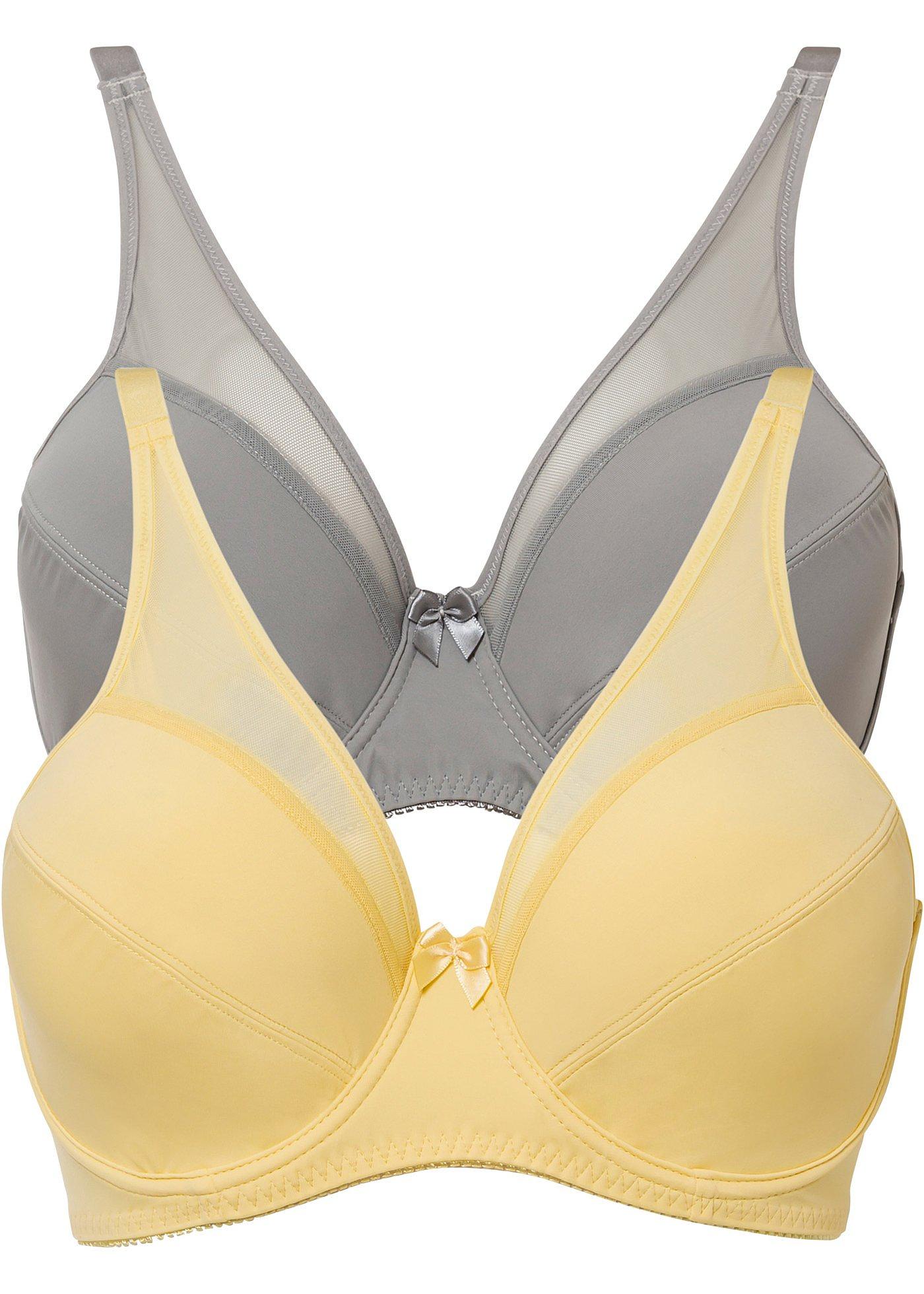 Reggiseno con ferretto e mesh (pacco da 2)