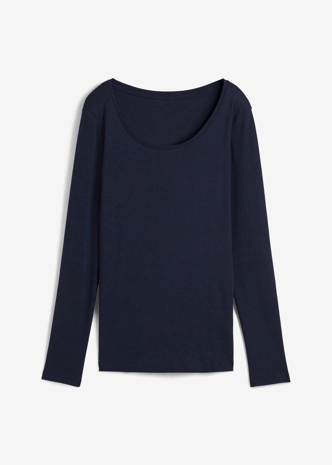 Maglia a maniche lunghe in puro cotone biologico