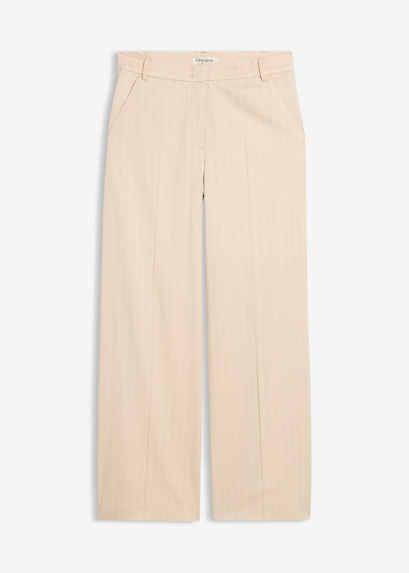 Pantaloni  larghi gessati