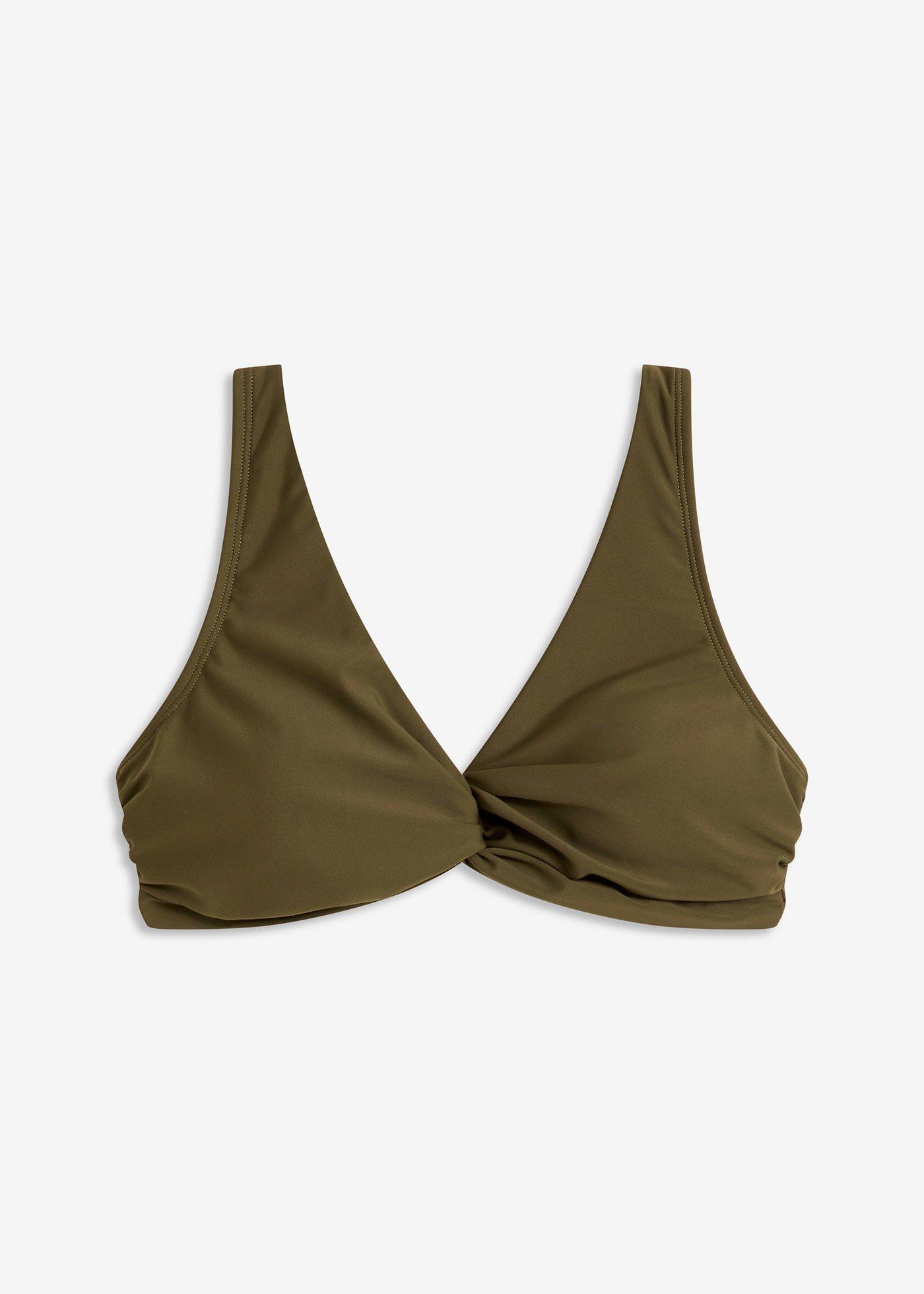 Reggiseno a bustier per bikini con dettaglio attorcigliato