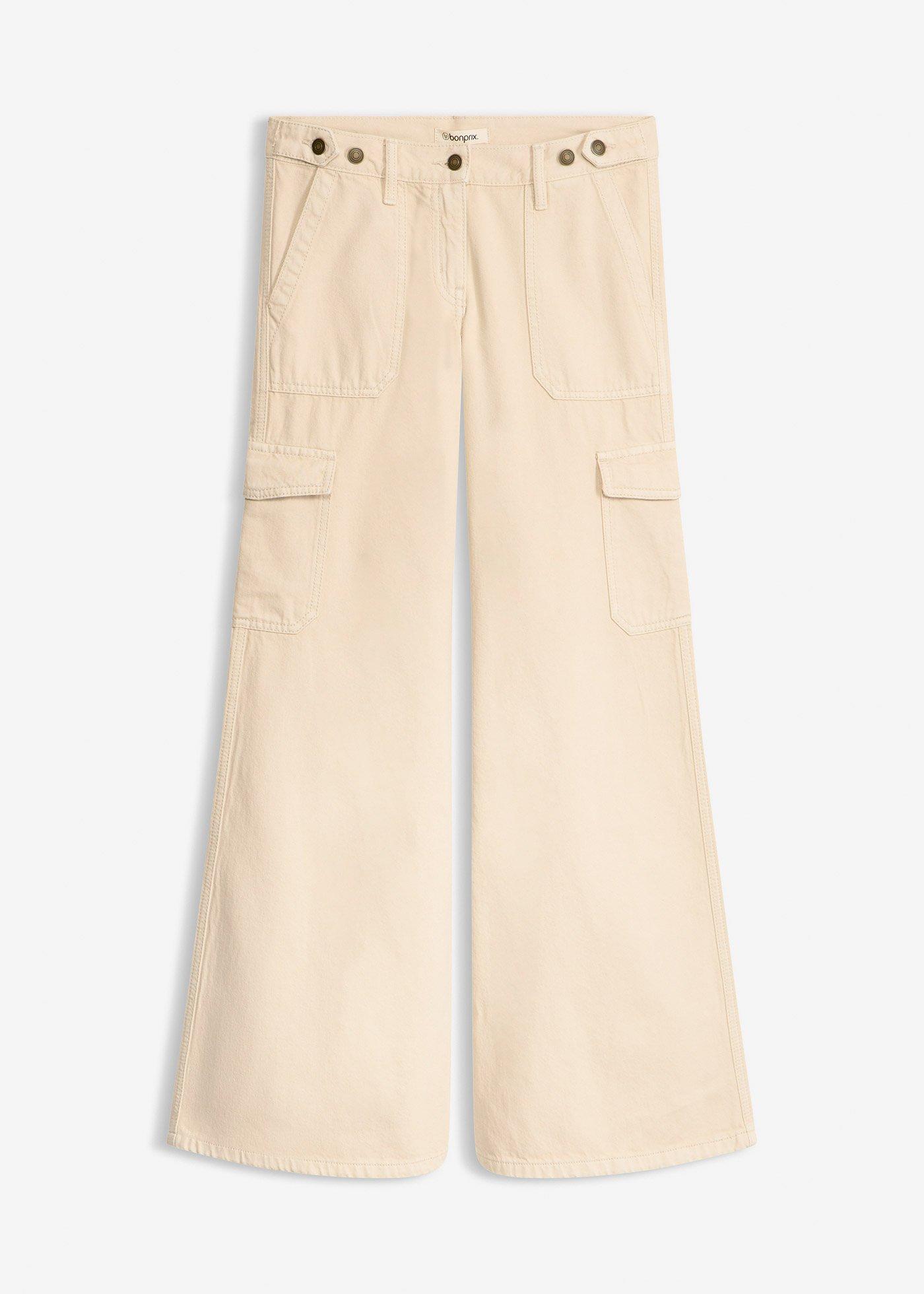 Pantaloni cargo in puro cotone