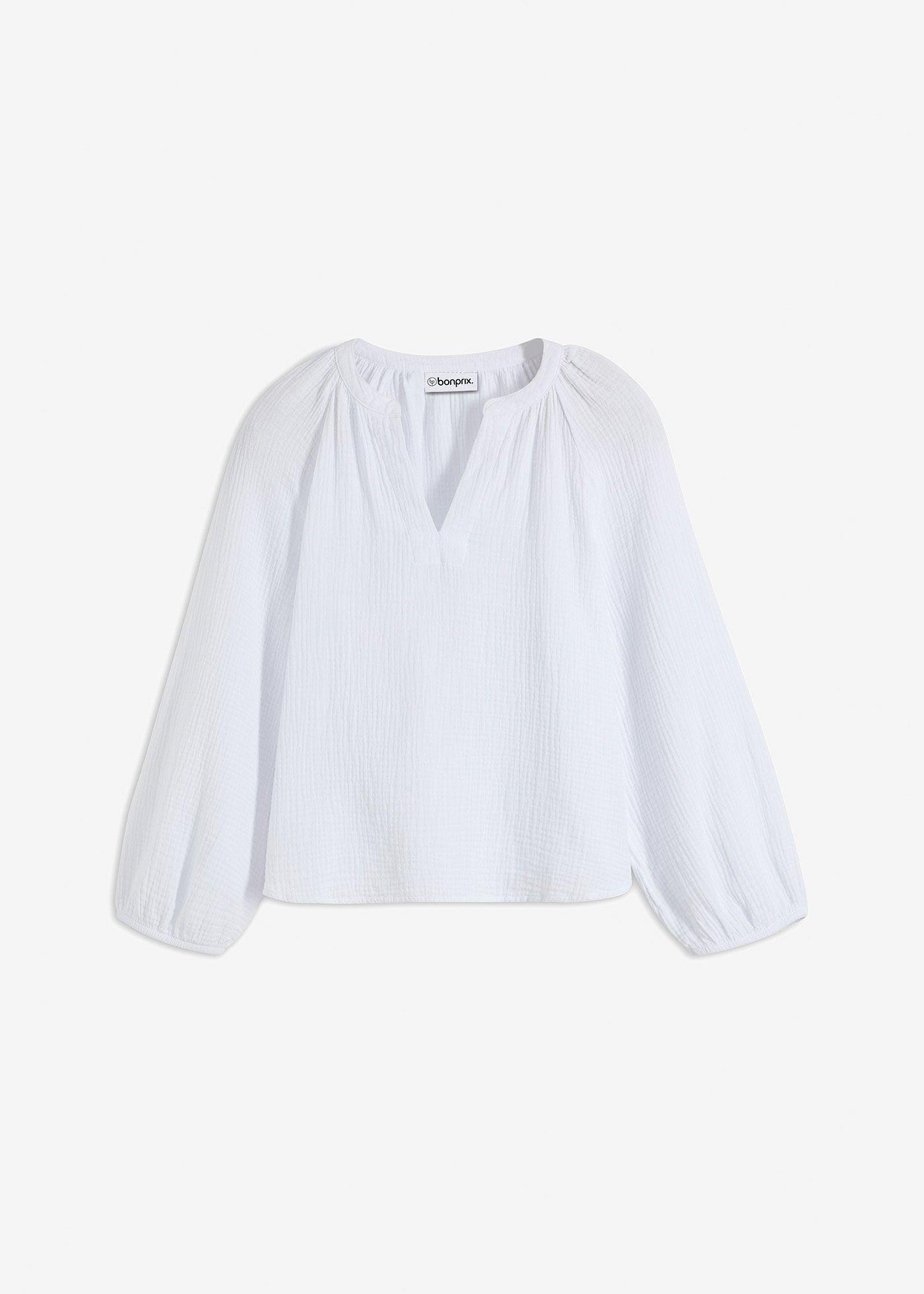 Blusa oversize in mussola