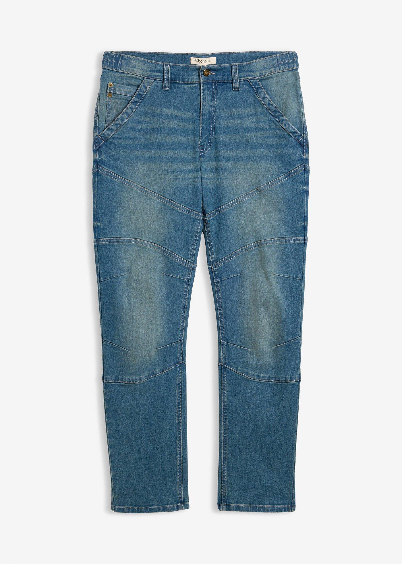 Jeans regular fit con vita elasticizzata, straight
