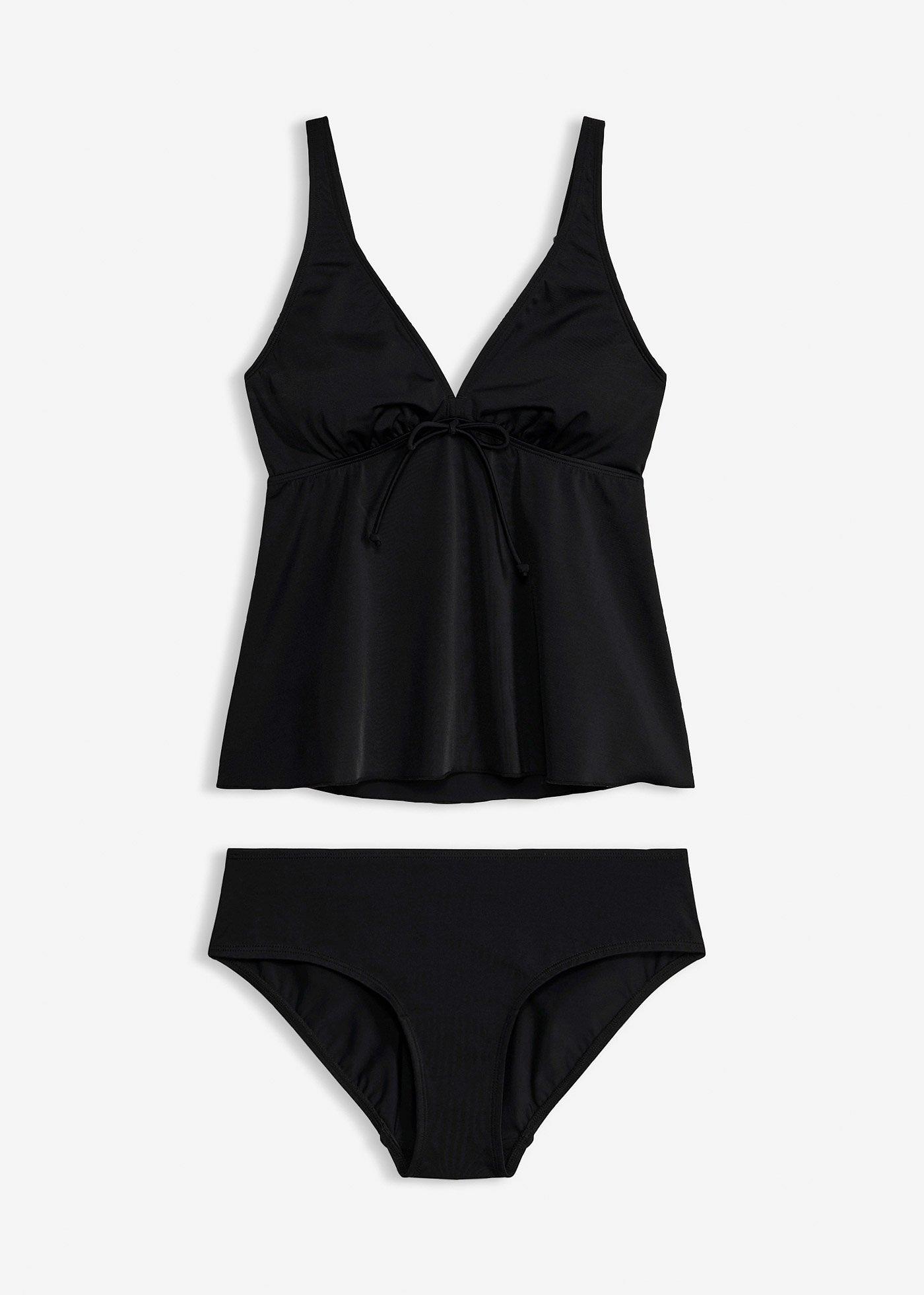 Tankini con spalline regolabili (set 2 pezzi)