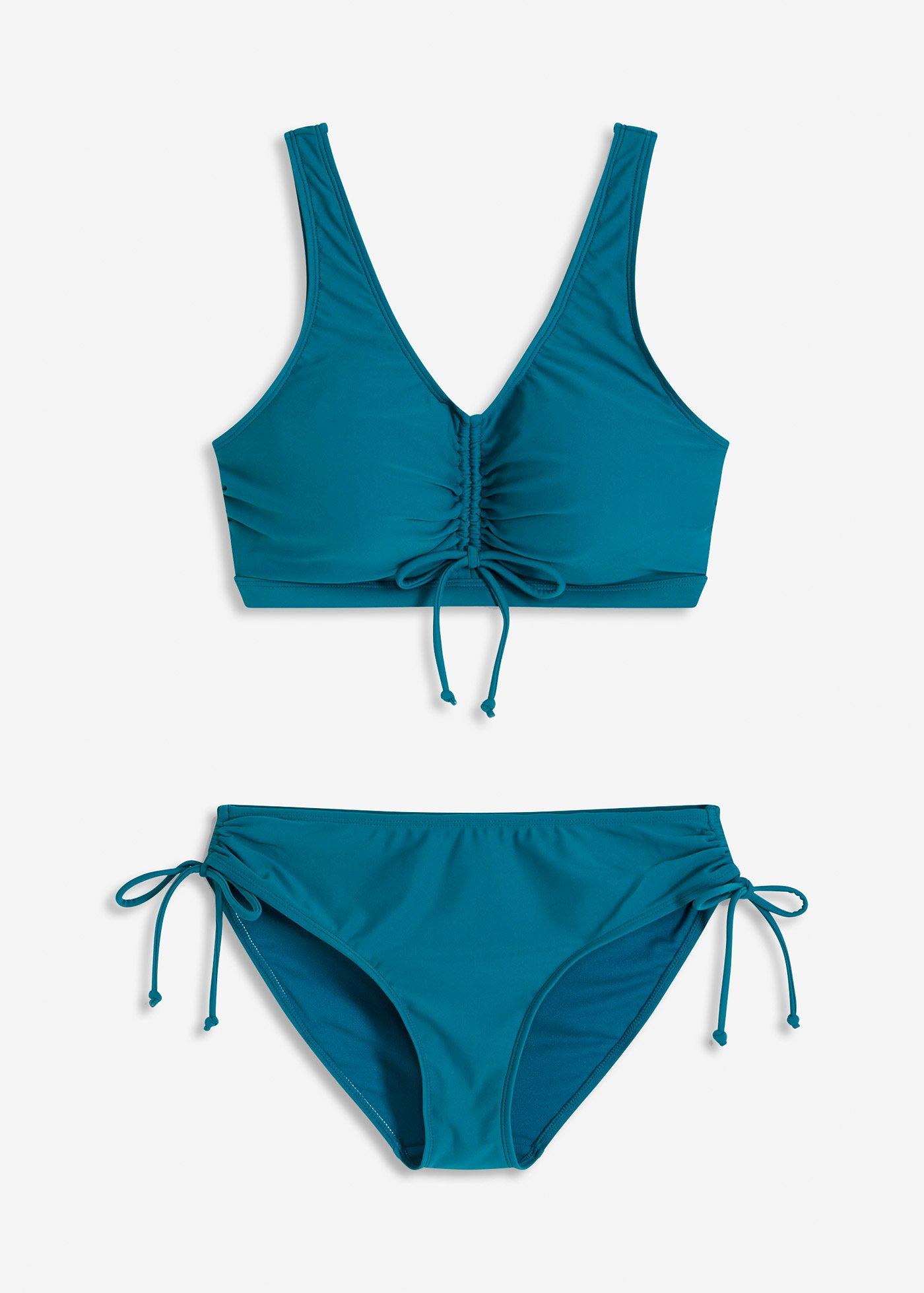 Bikini a bustier con laccetti (set 2 pezzi)