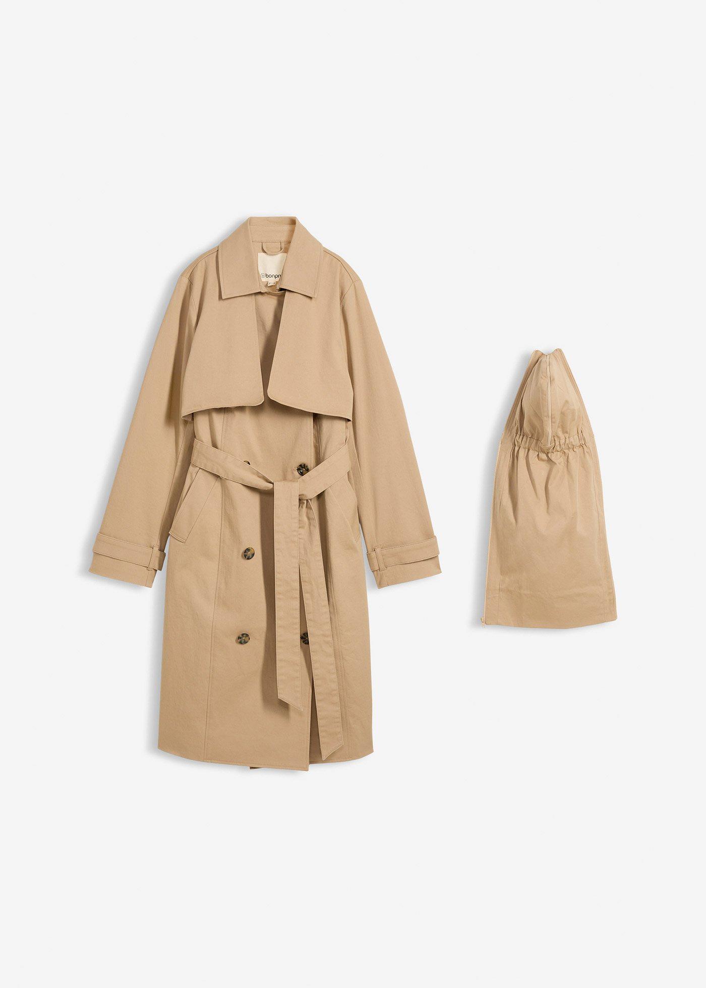 Trench prémaman 3 in 1 per la gravidanza e dopo con inserto babywearing