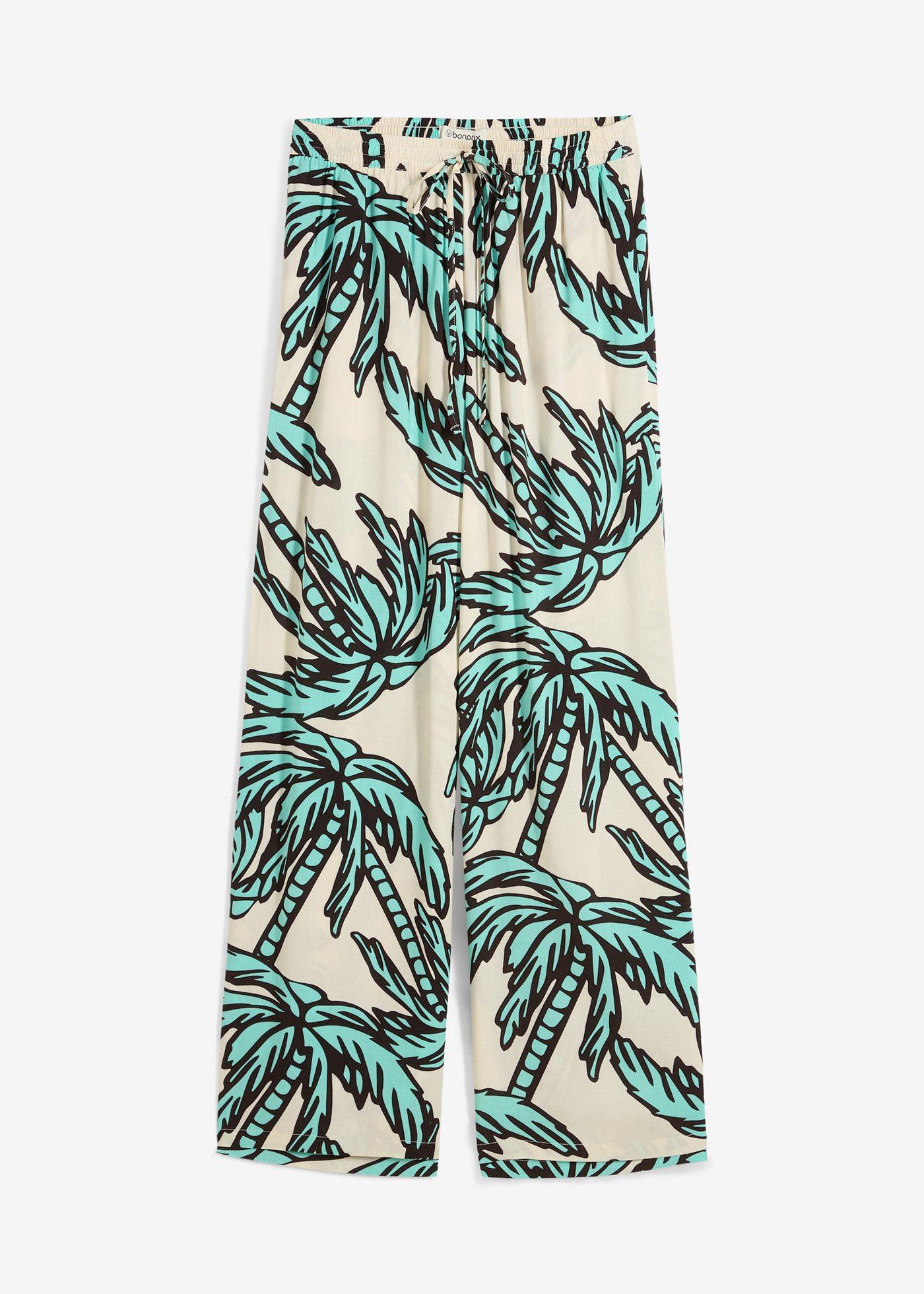 Pantaloni larghi in viscosa fluida