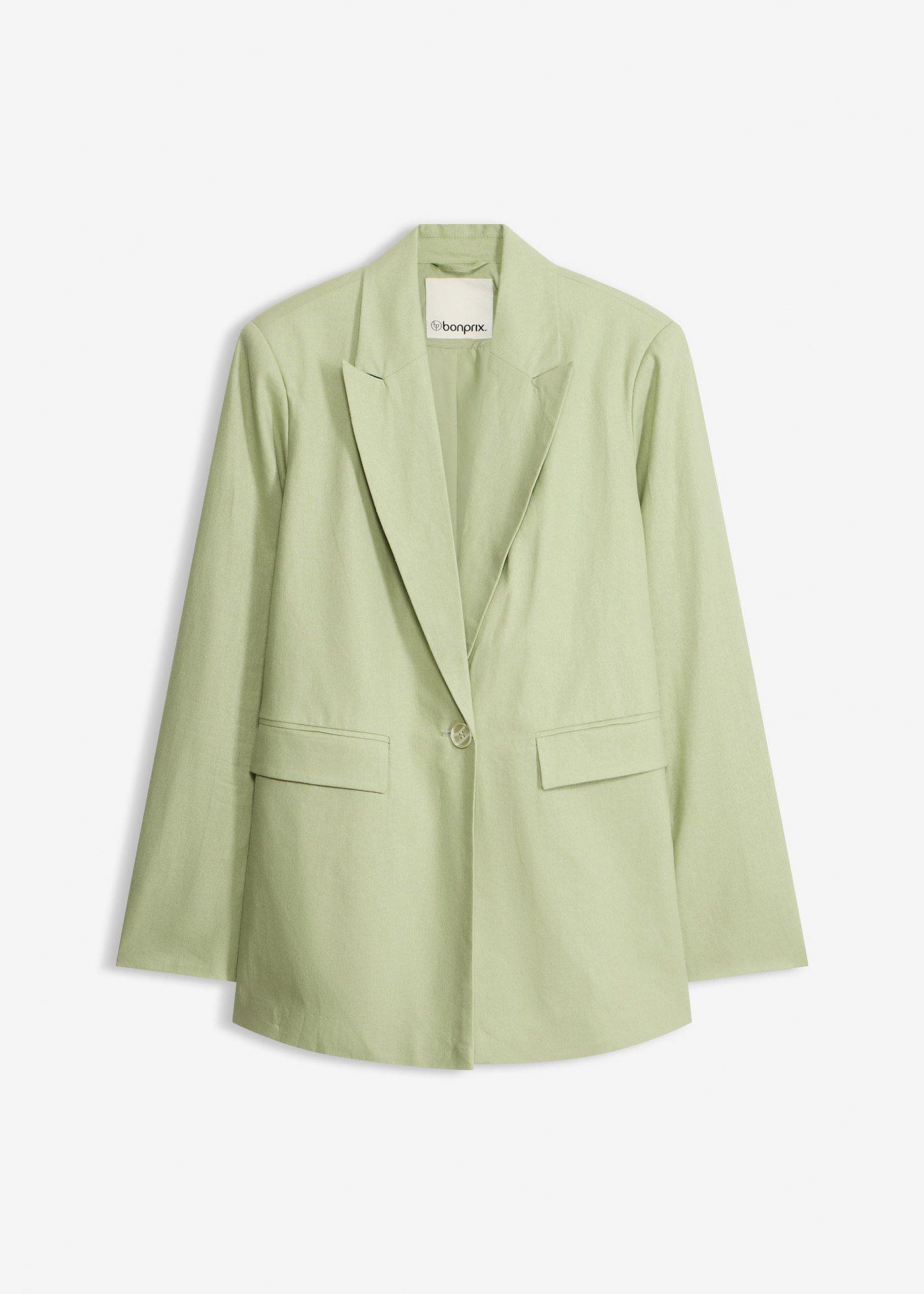 Blazer in misto lino