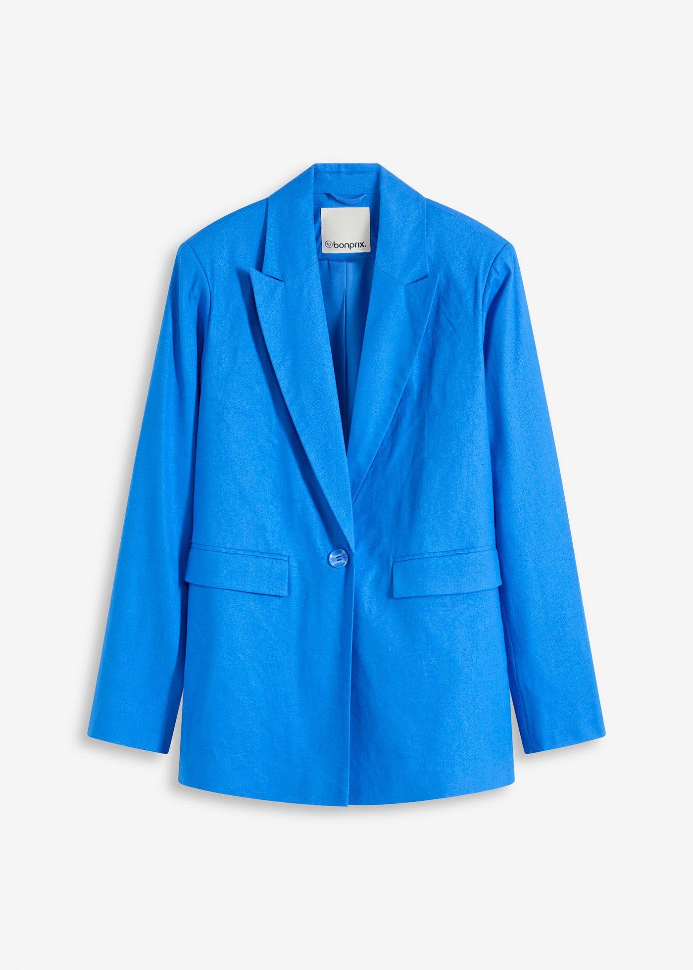 Blazer in misto lino