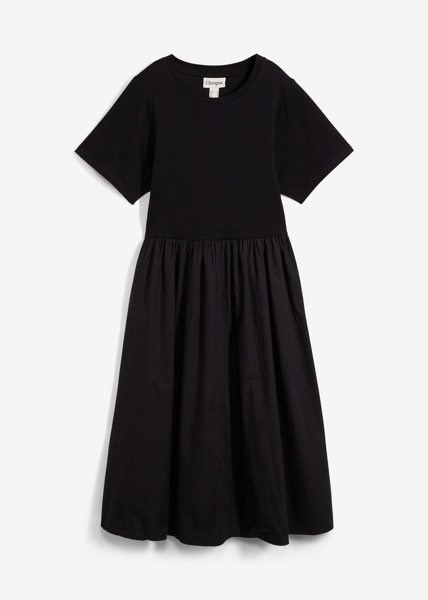 Abito midi in puro cotone