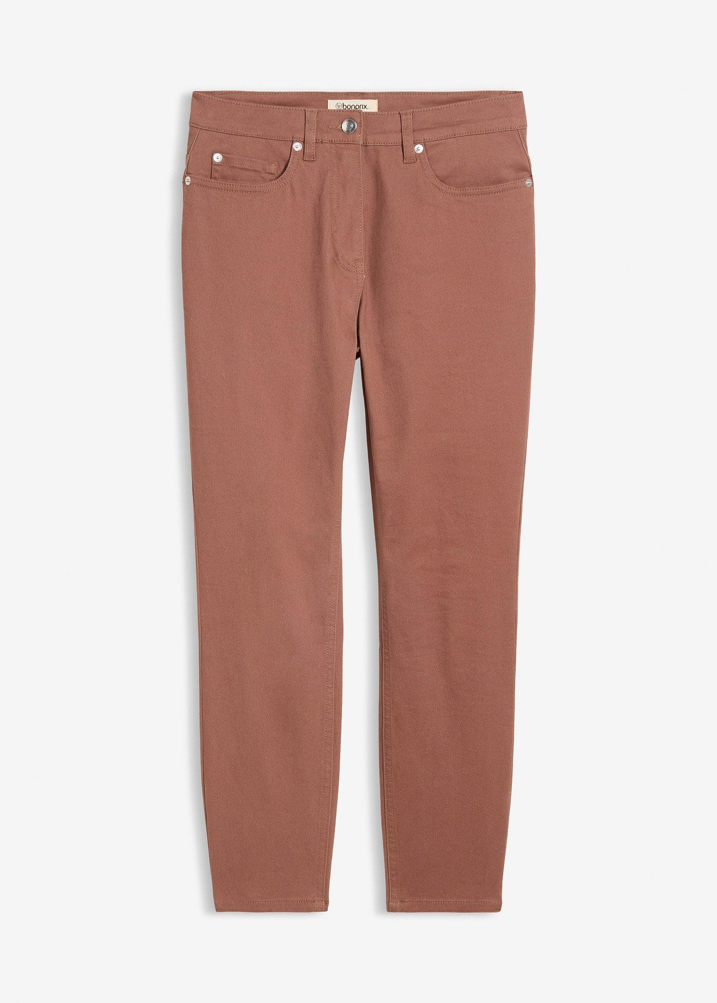 Pantaloni cropped a vita alta