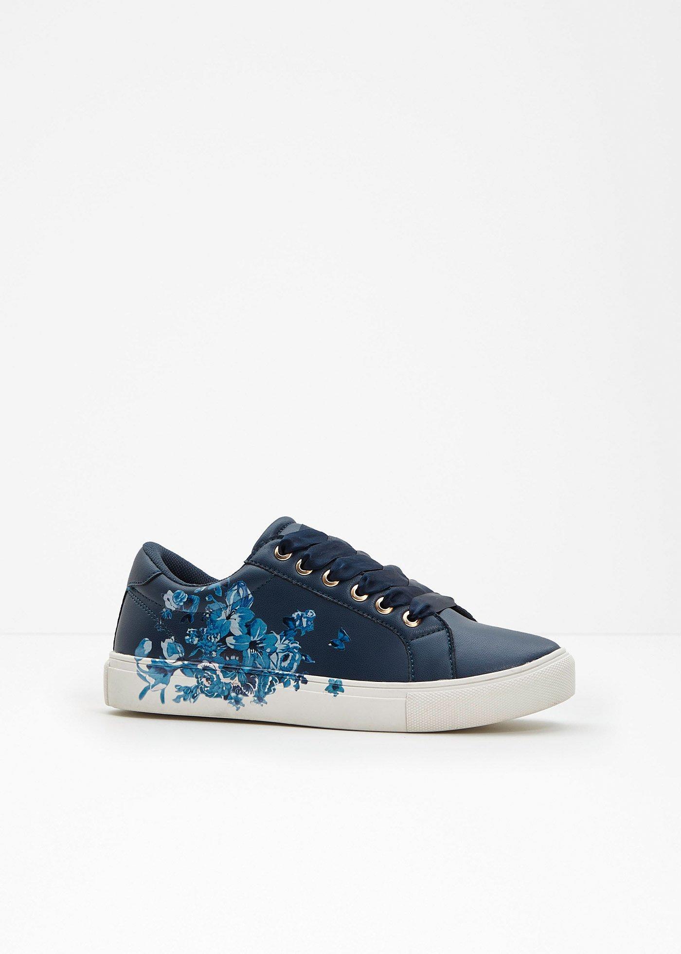 Sneaker con stampa floreale