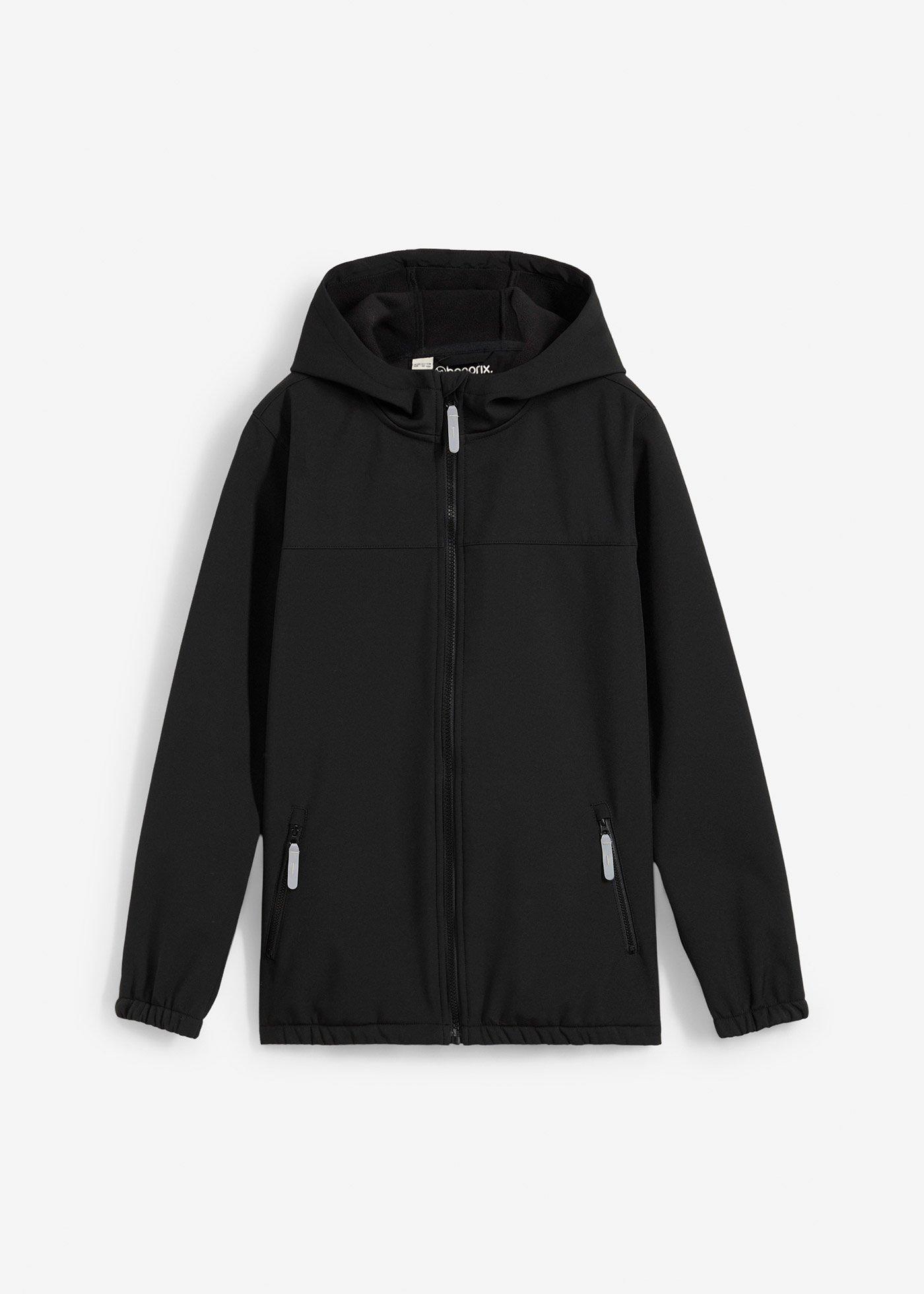 Softshell con cappuccio, idrorepellente