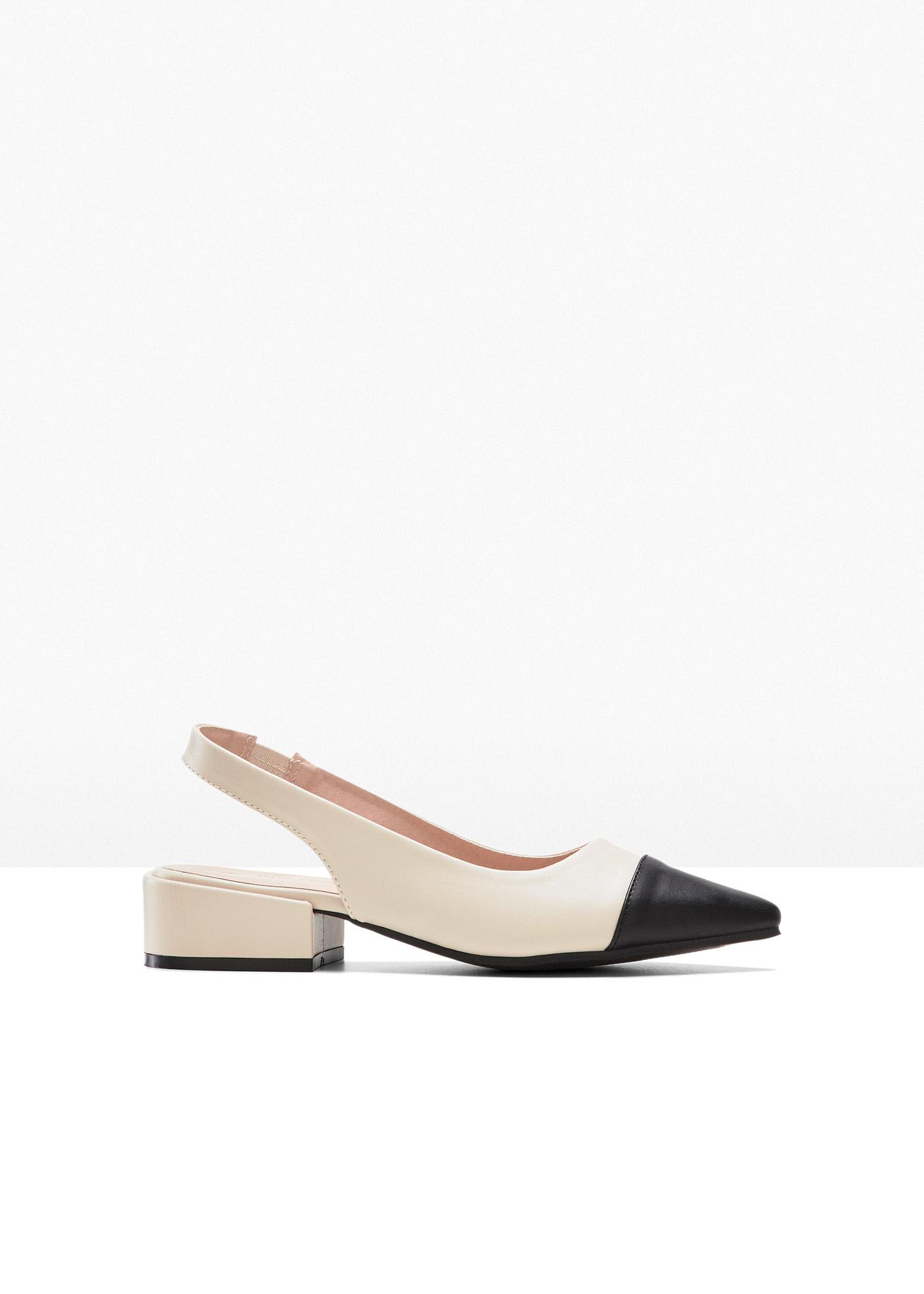 Décolleté slingback con tacco basso