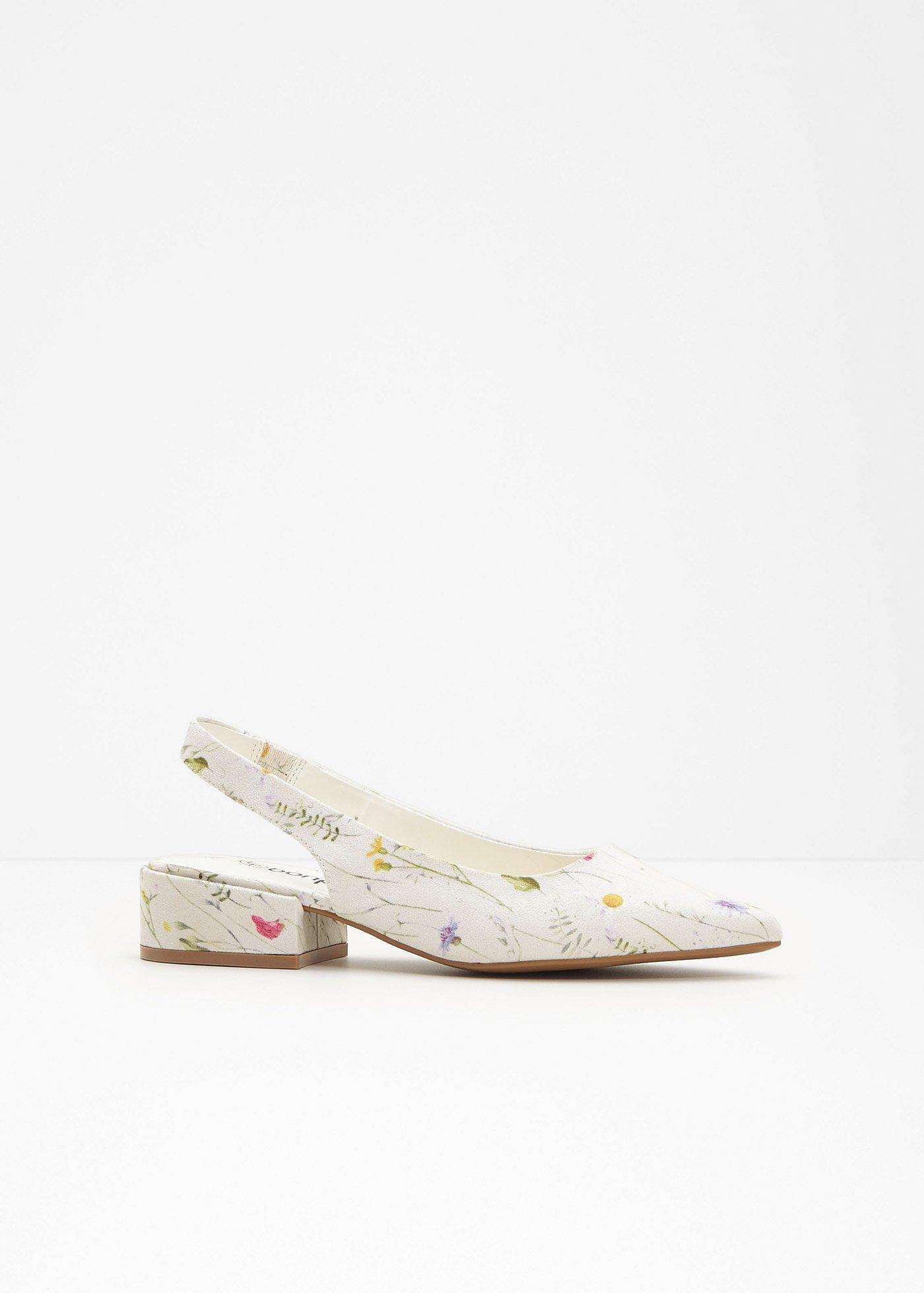 Décolleté slingback con tacco basso