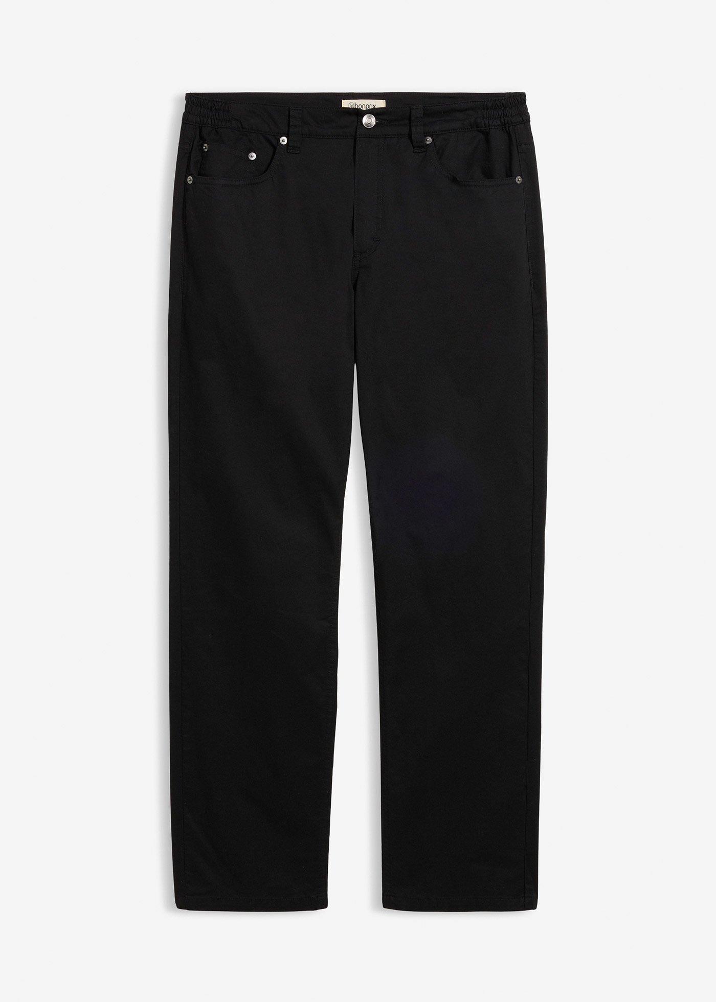 Pantaloni elasticizzati con vita elasticizzata regular fit, straight