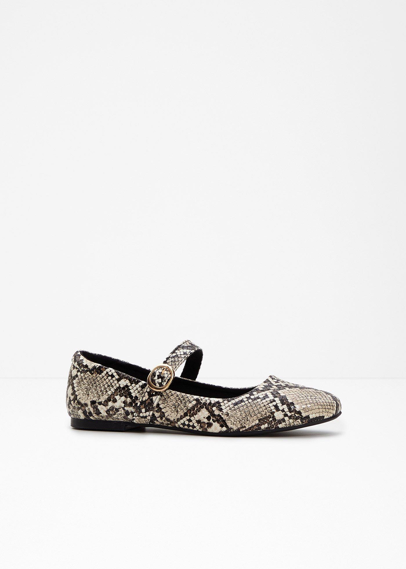 Ballerine animalier con cinturino