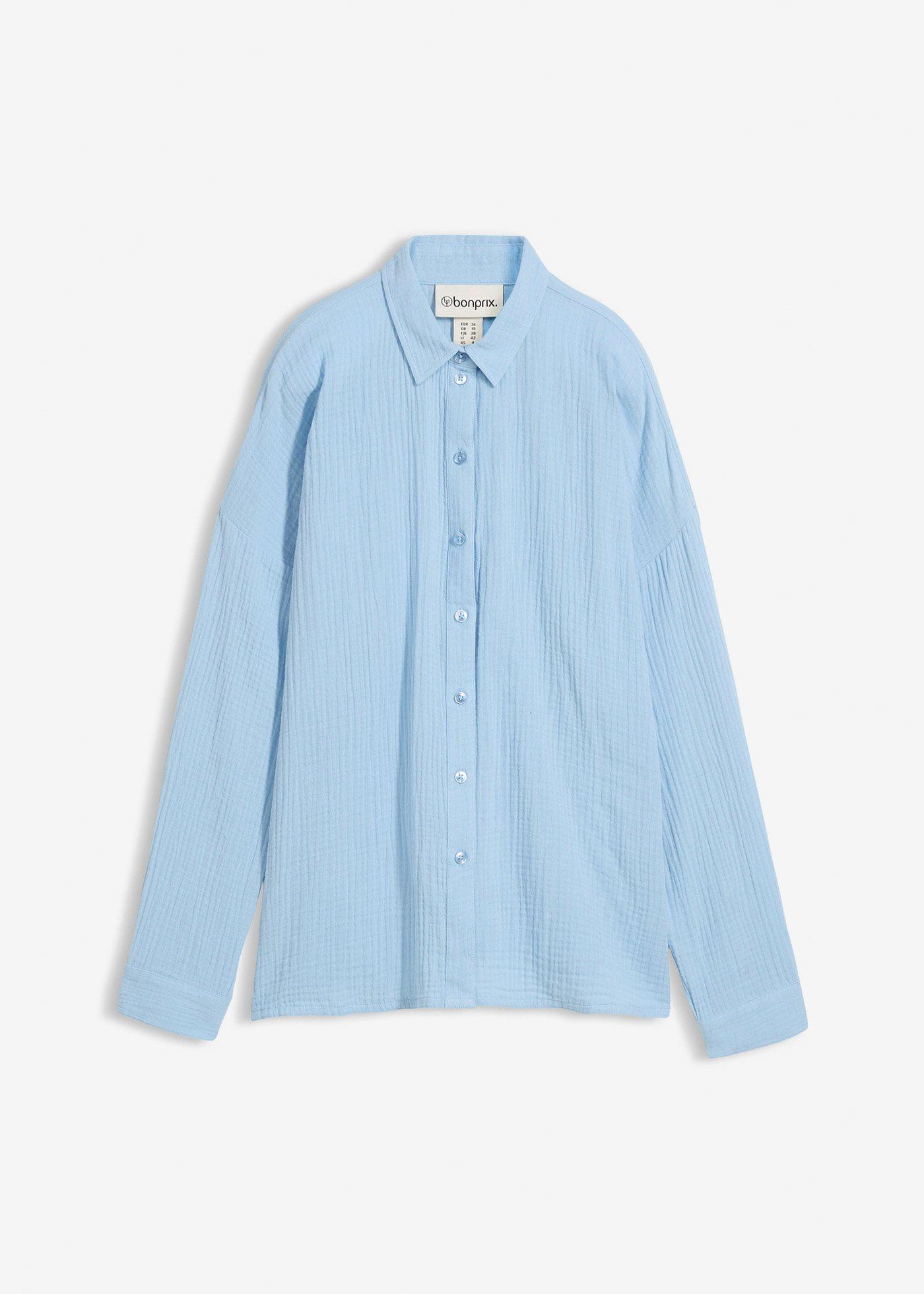 Camicia in mussola effetto used
