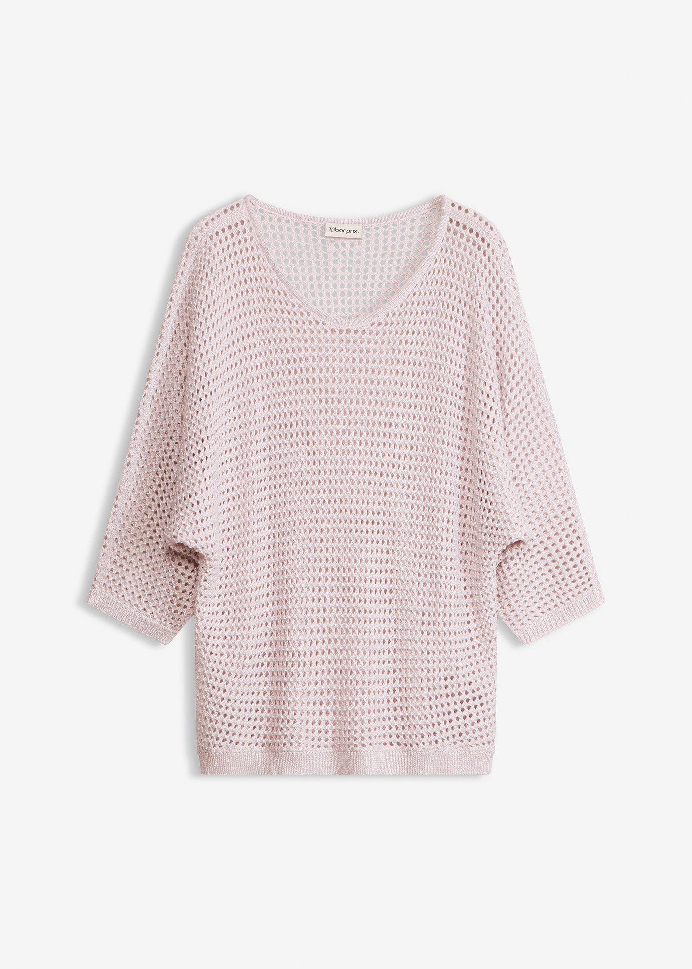 Maglione traforato in misto viscosa