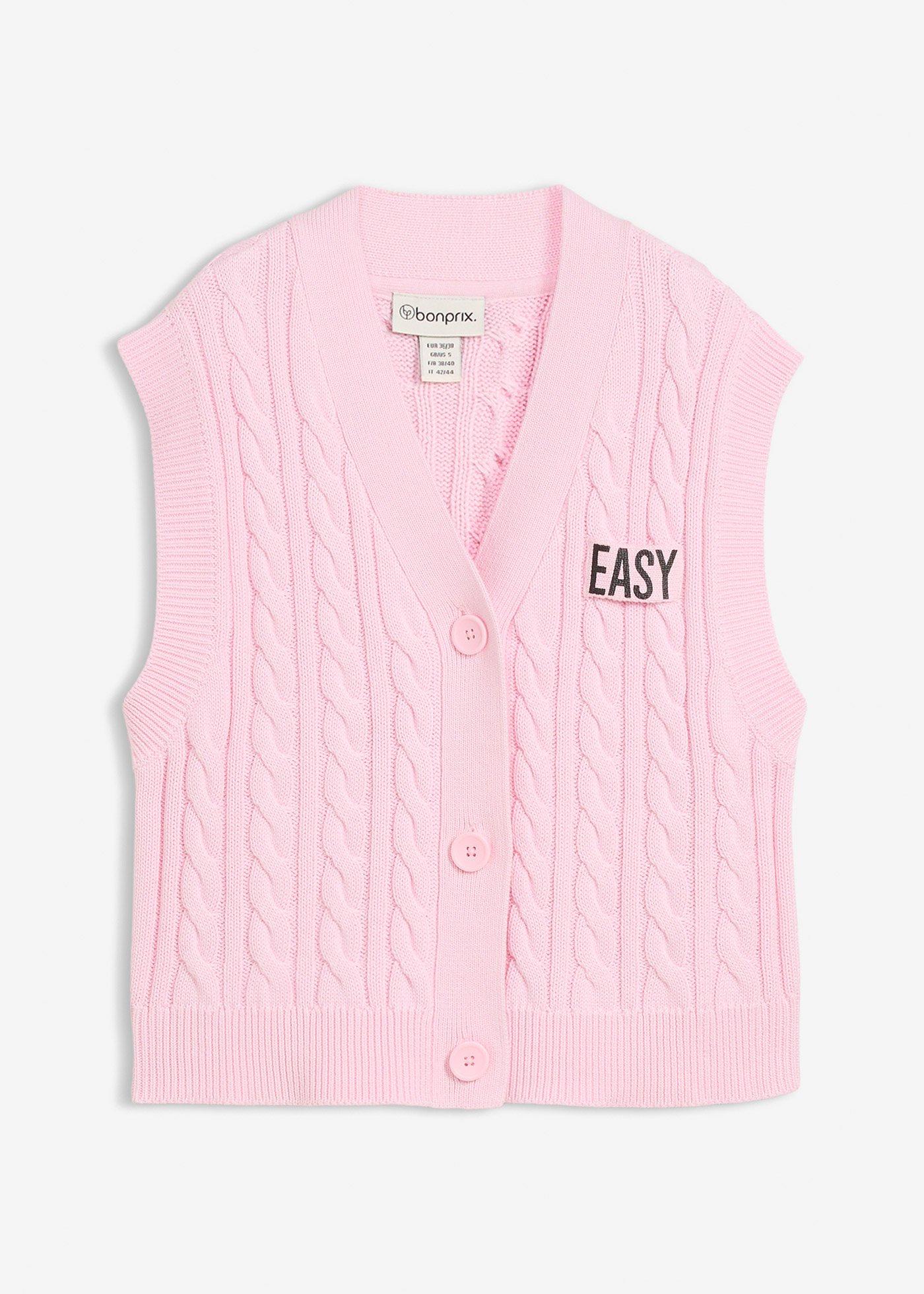 Gilet largo in maglia
