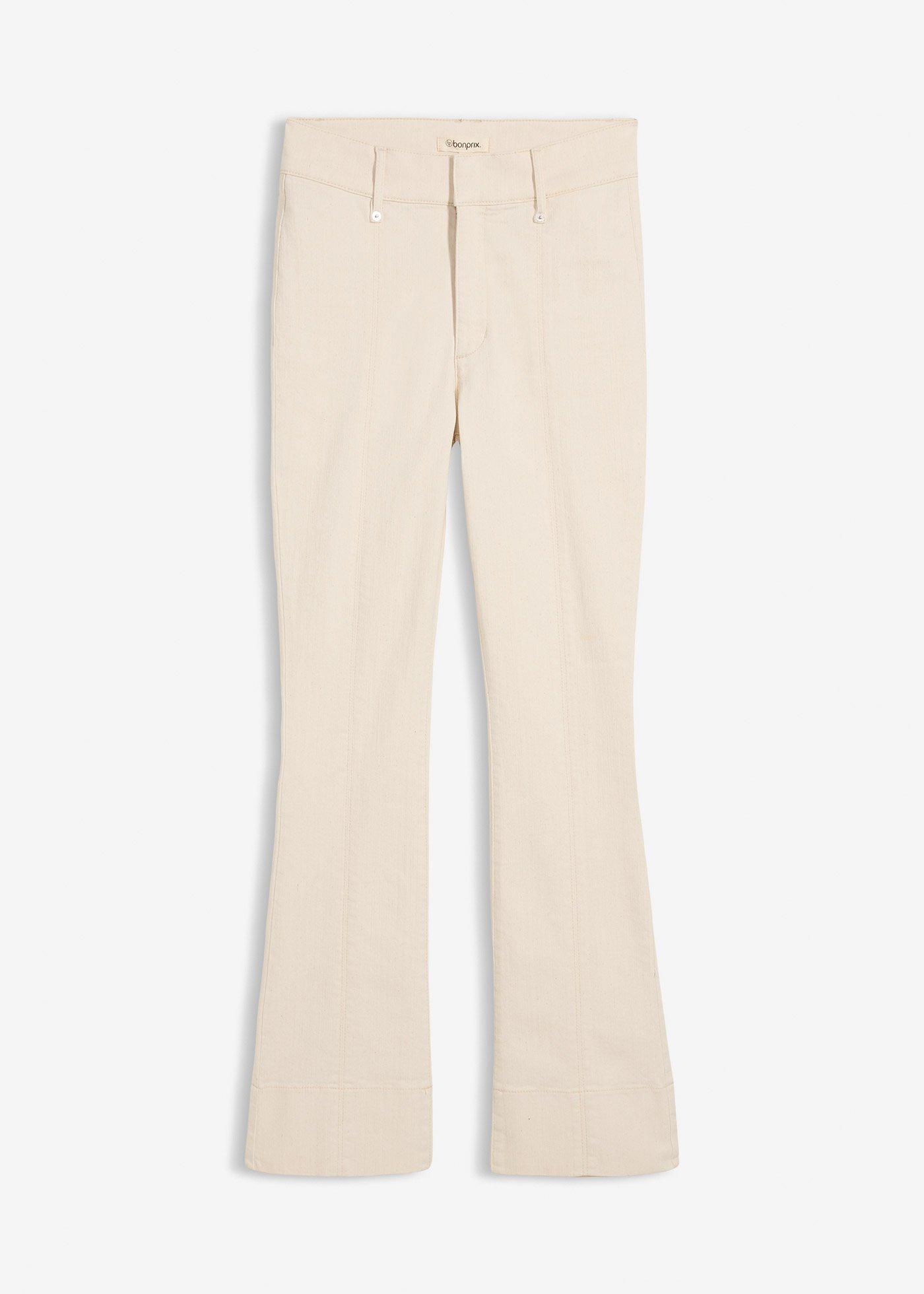 Jeans bootcut, vita alta