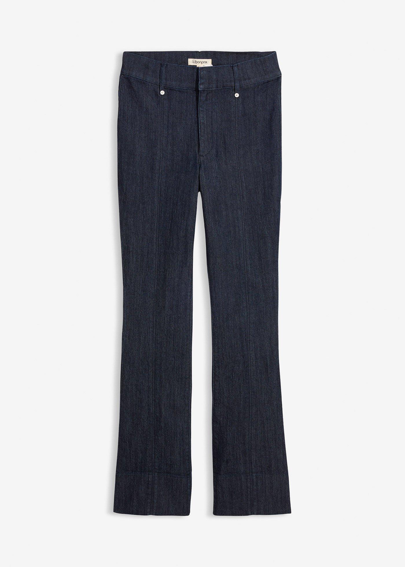 Jeans bootcut, vita alta
