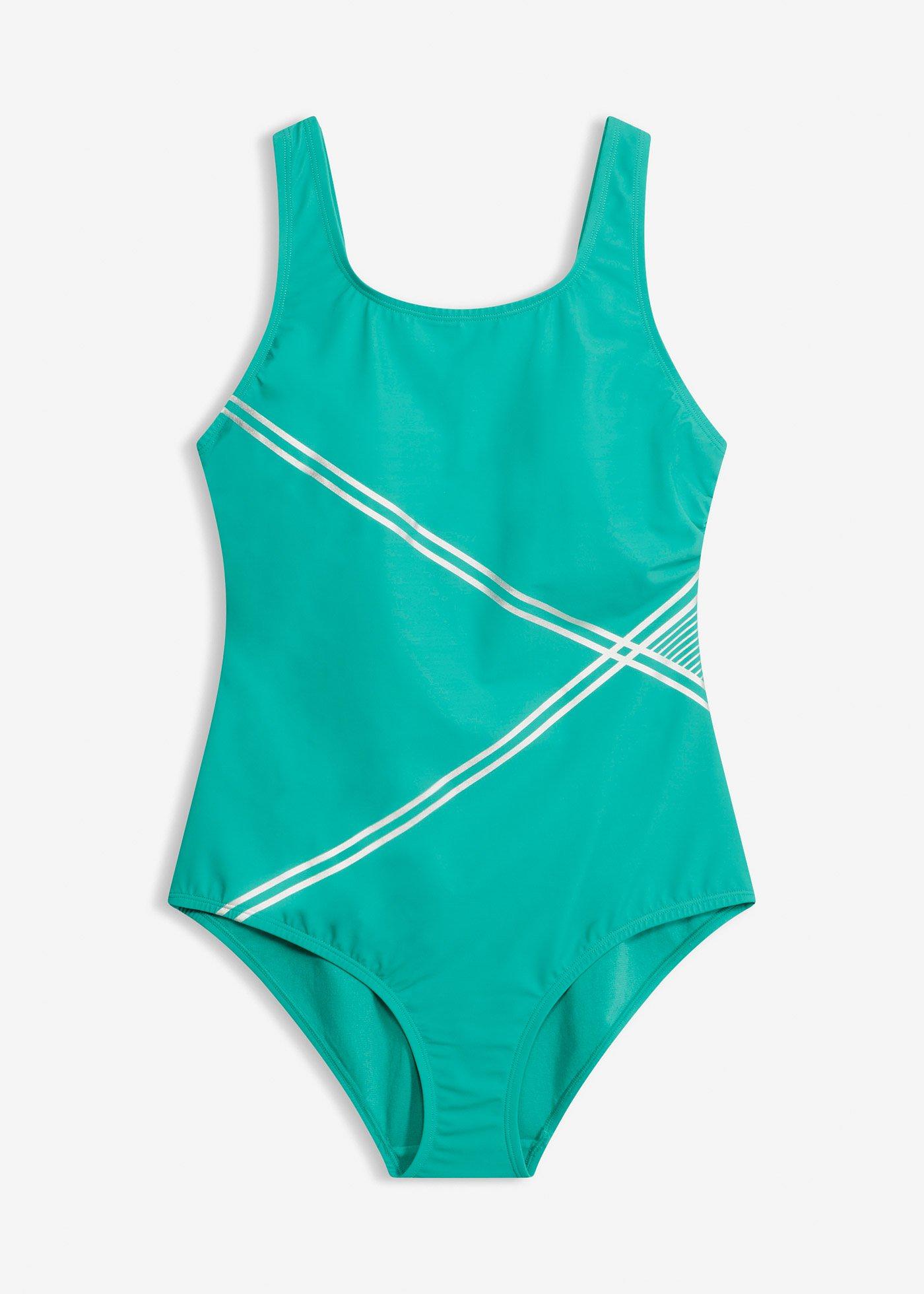 Costume intero con effetto modellante leggero e dettagli lucidi