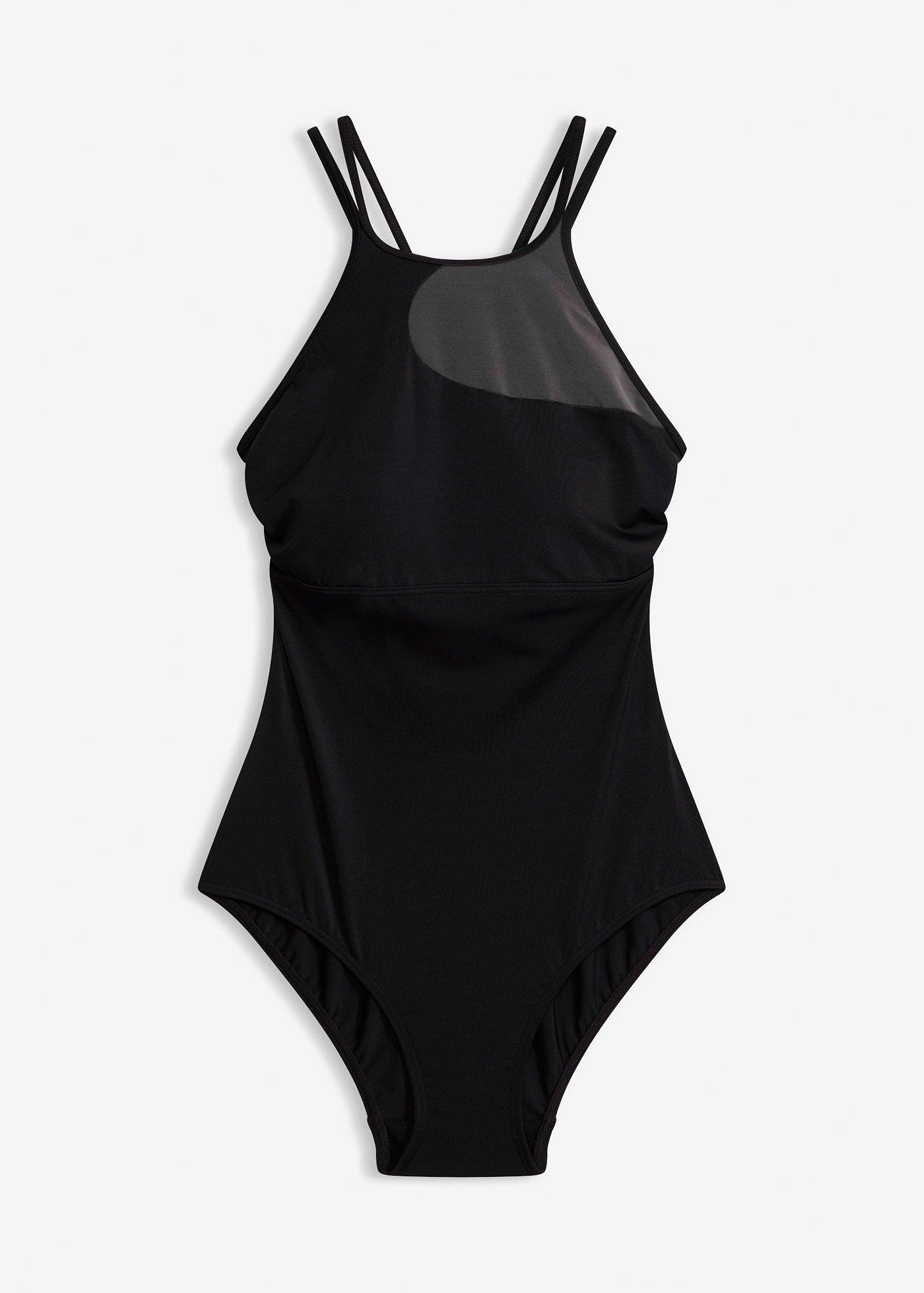 Costume intero con inserto a rete