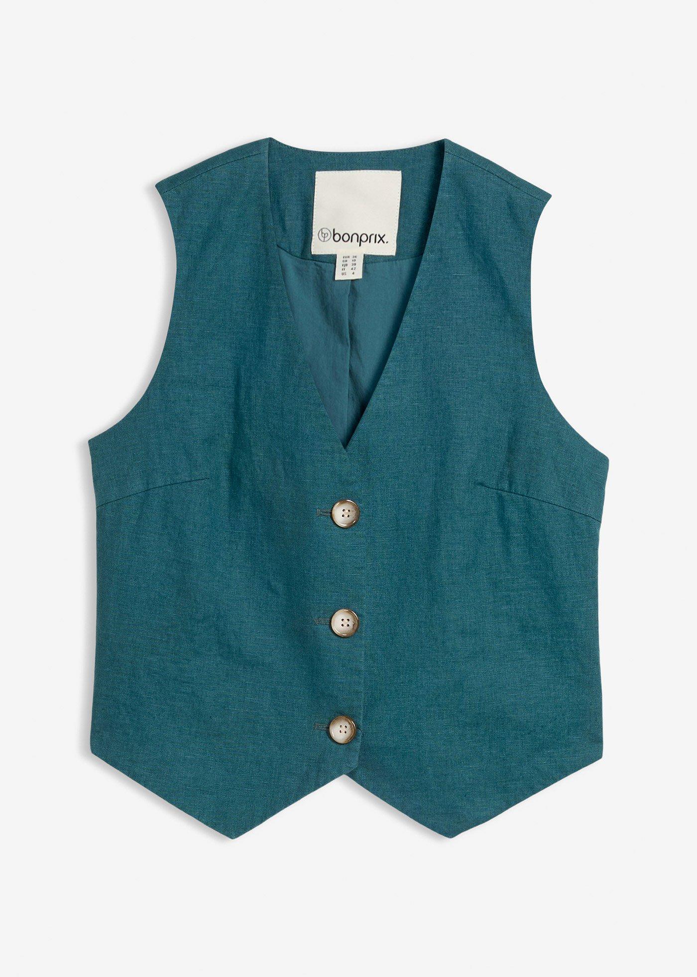 Gilet in puro lino
