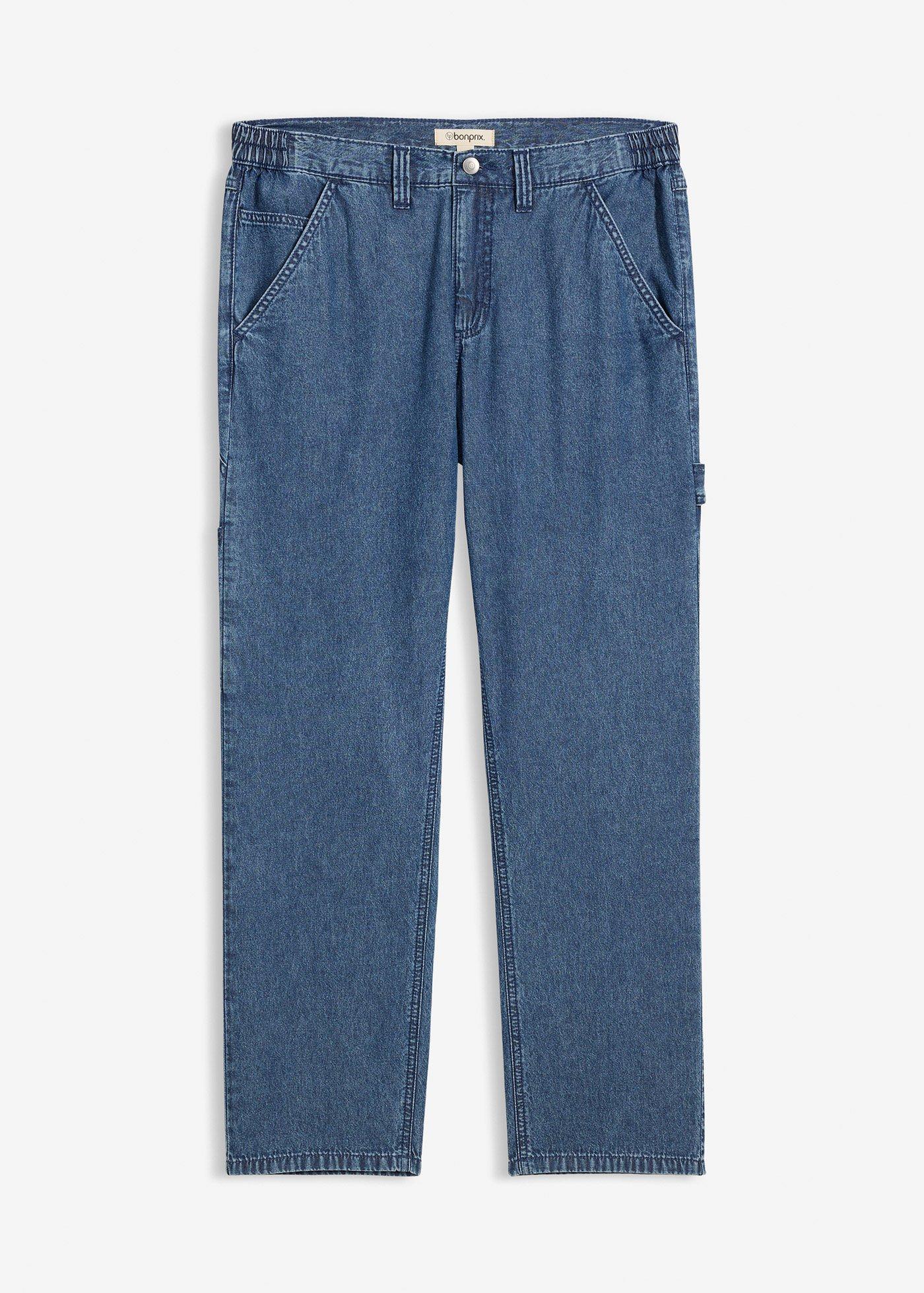 Jeans Carpenter  relaxed fit leggeri con elastico in vita, straight