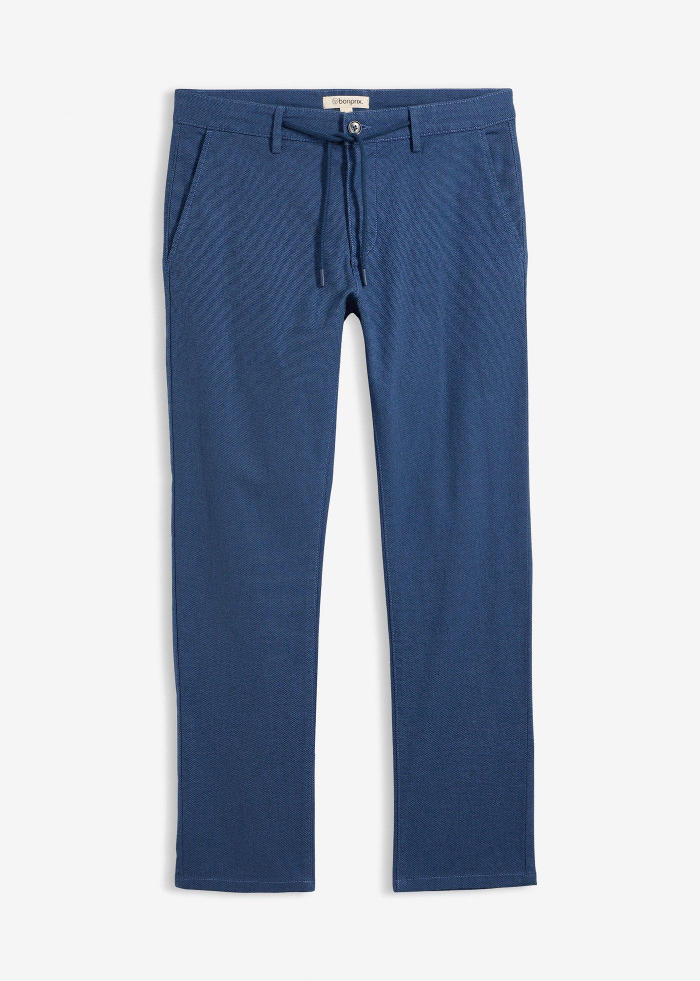 Pantaloni chino regular fit con vita regolabile, straight
